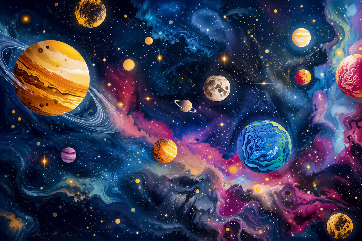 Fototapeta Orbity i planety