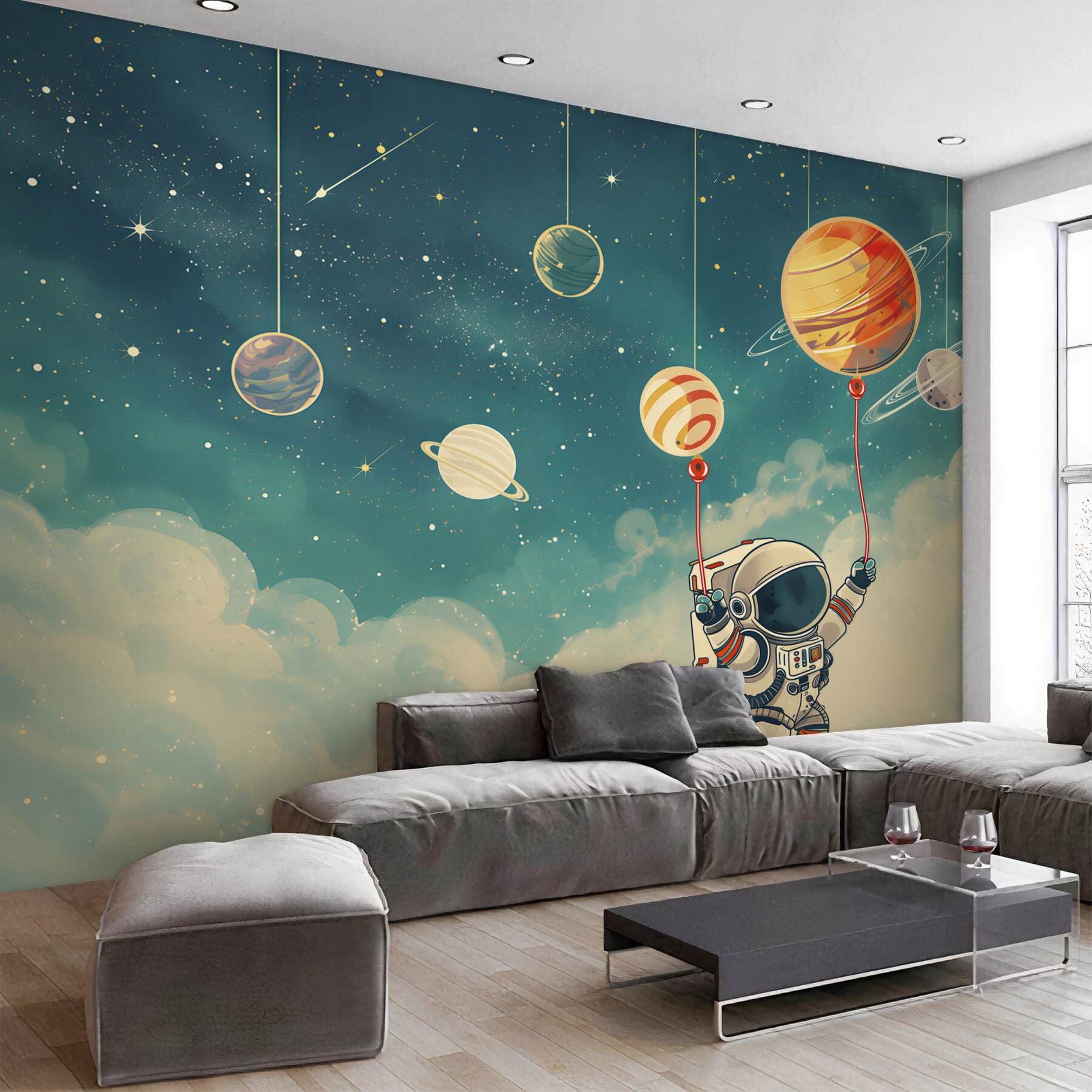 Fototapeta Astronauta przyłapany na planetach?v23