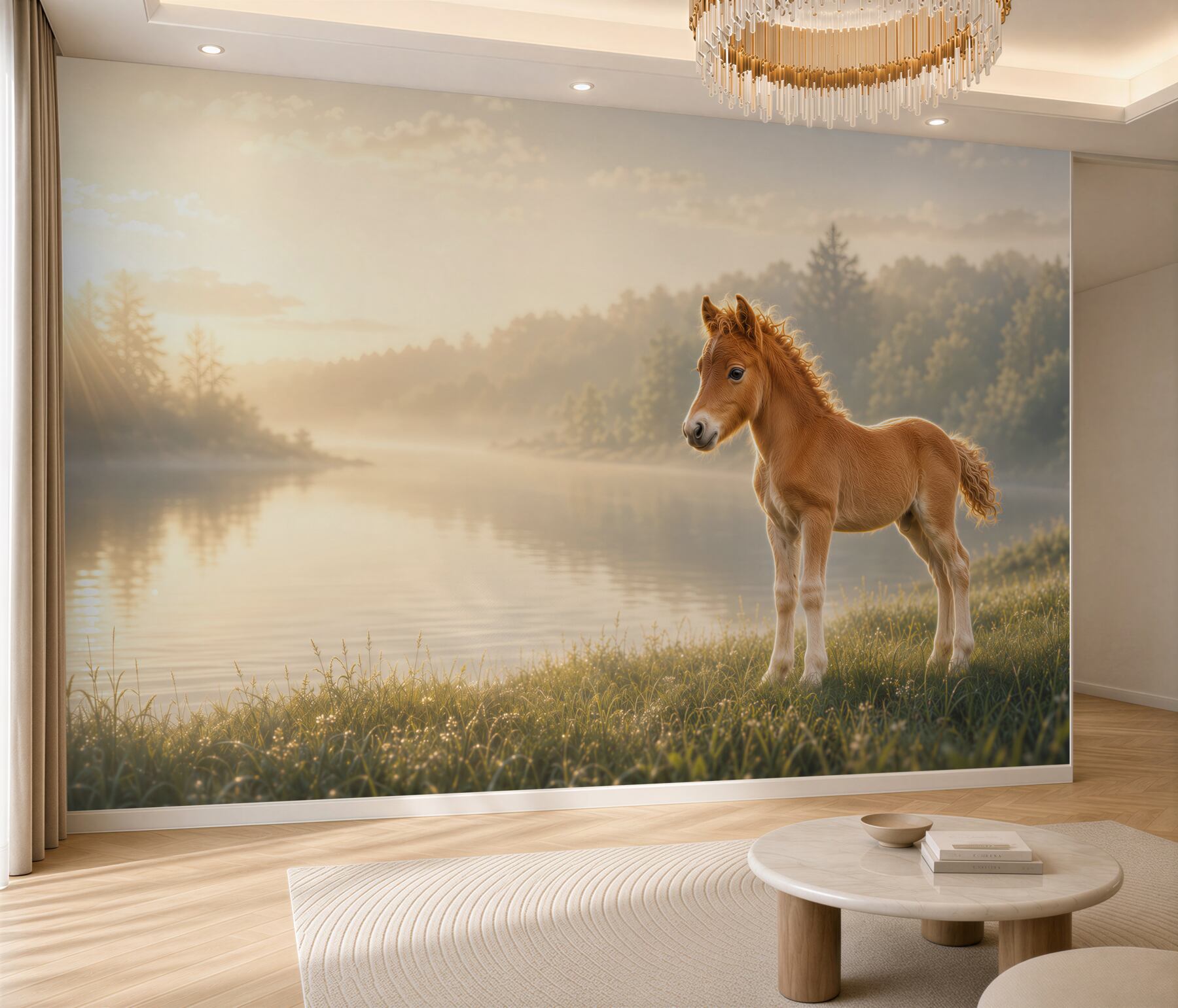 Fototapeta Koń źrebak mini Falabella?v23