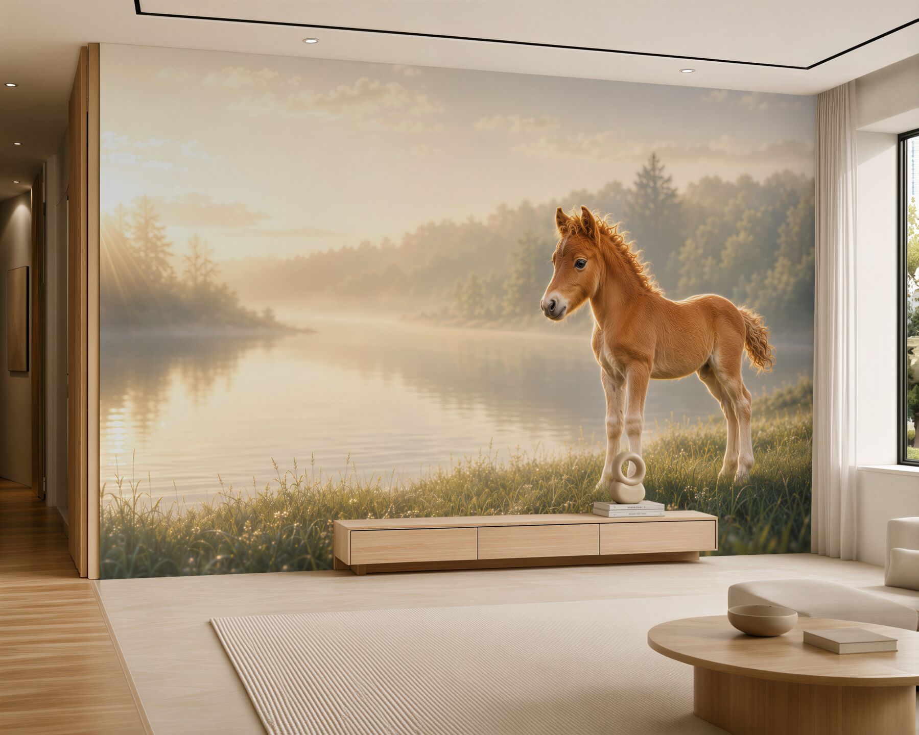 Fototapeta Koń źrebak mini Falabella?v23