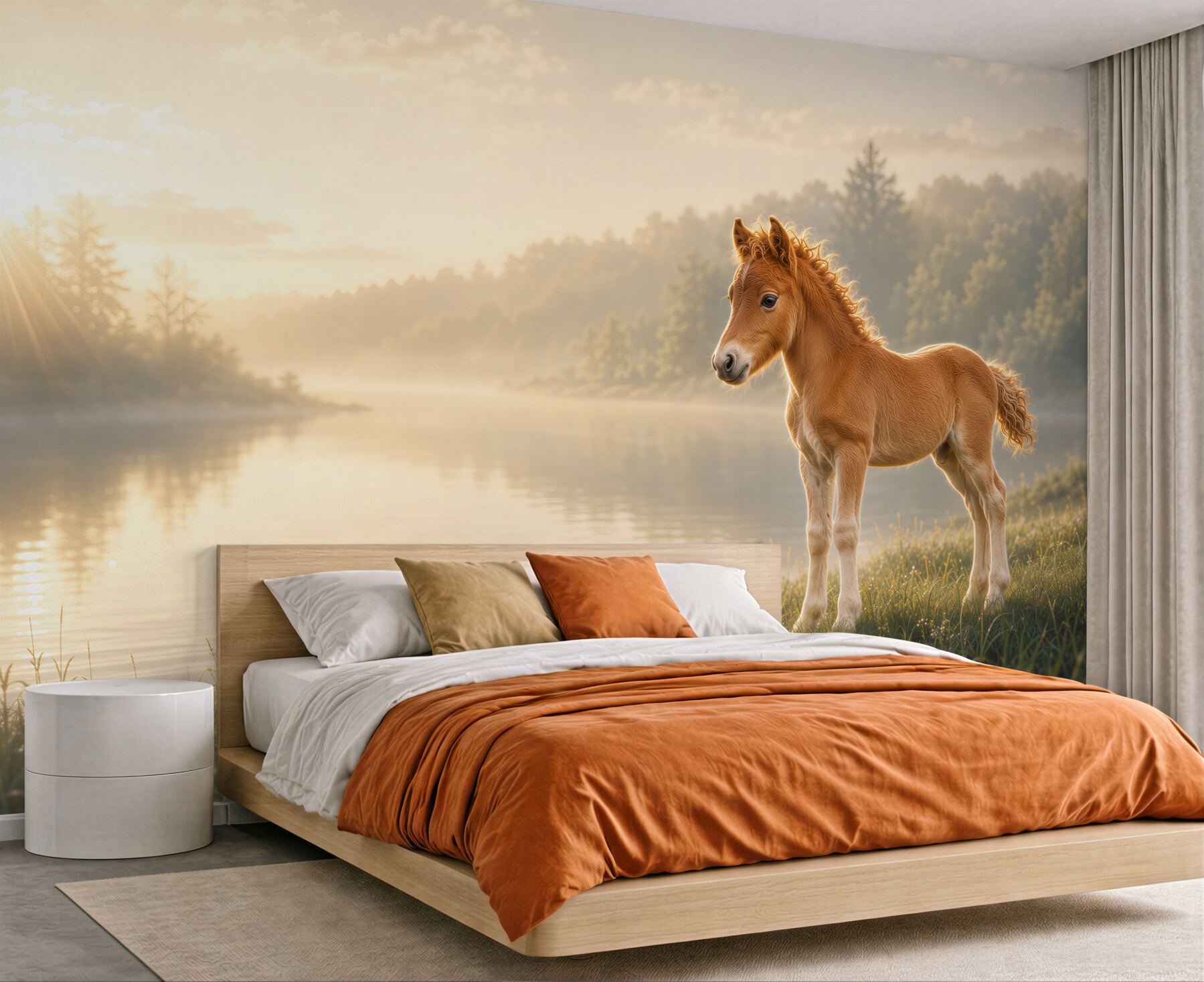 Fototapeta Koń źrebak mini Falabella?v23