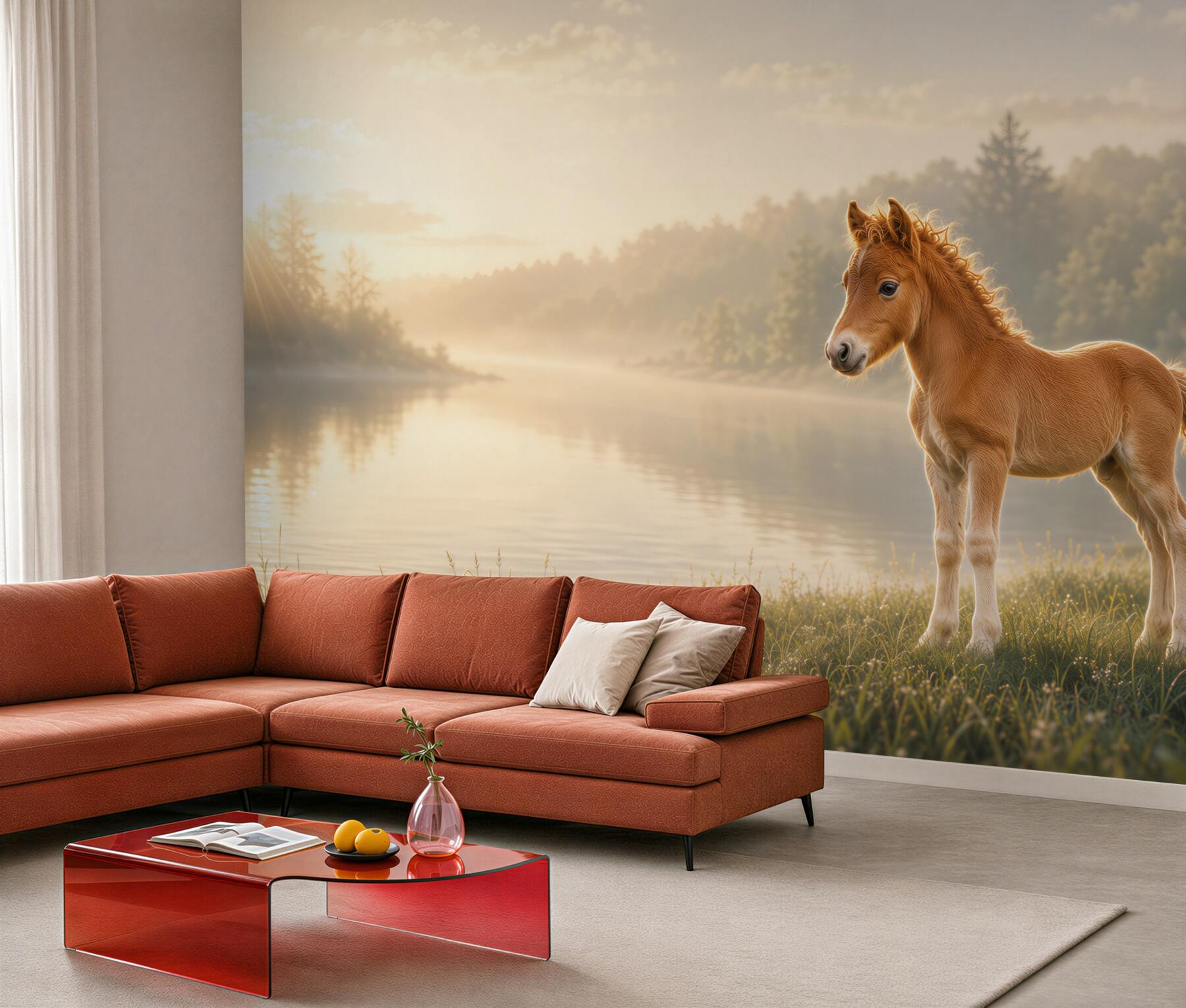 Fototapeta Koń źrebak mini Falabella?v23