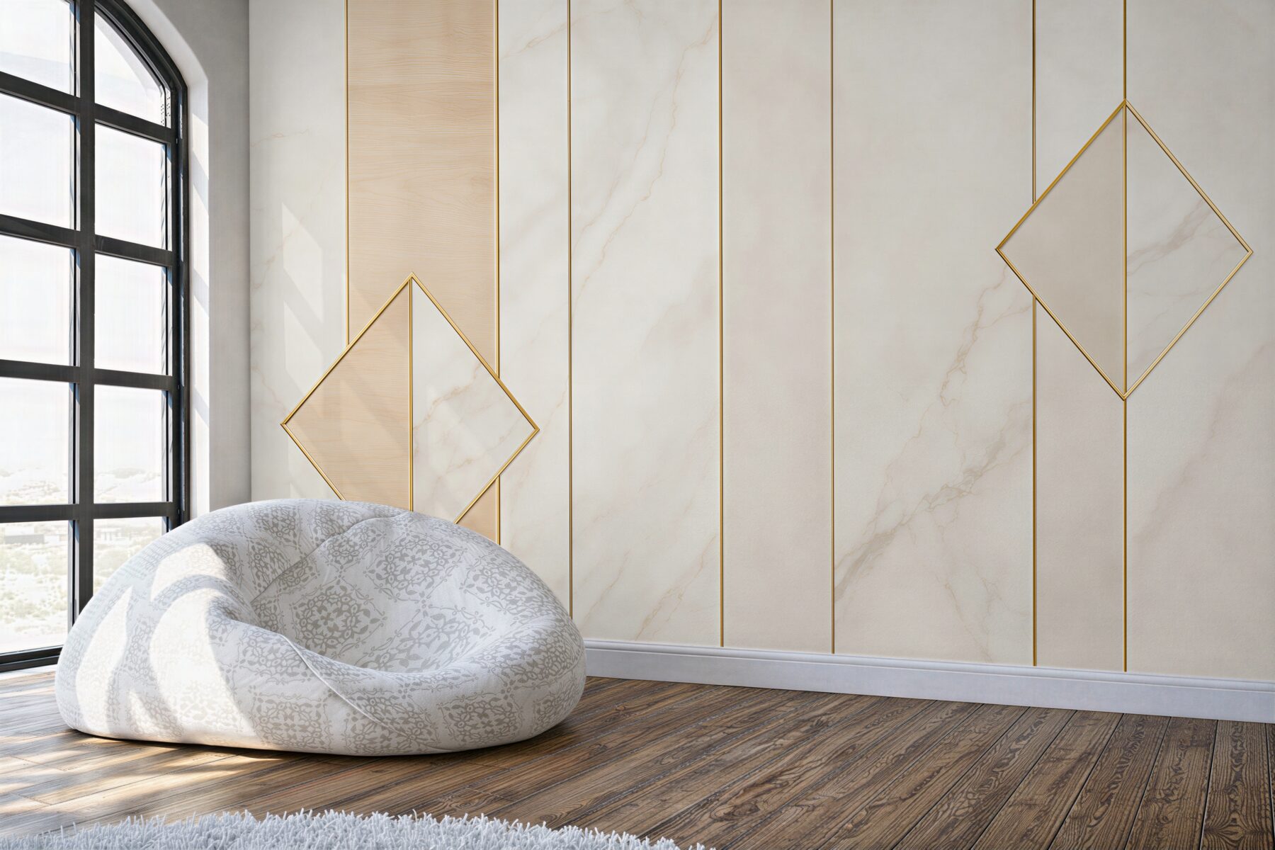 Fototapeta marmur biało beżowy ze złotymi liniami geometryczna elegancka?v23