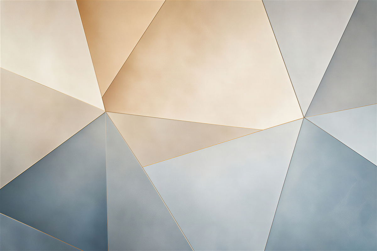 Fototapeta abstrakcja geometryczna beżowo niebieska nowoczesna minimalistyczna