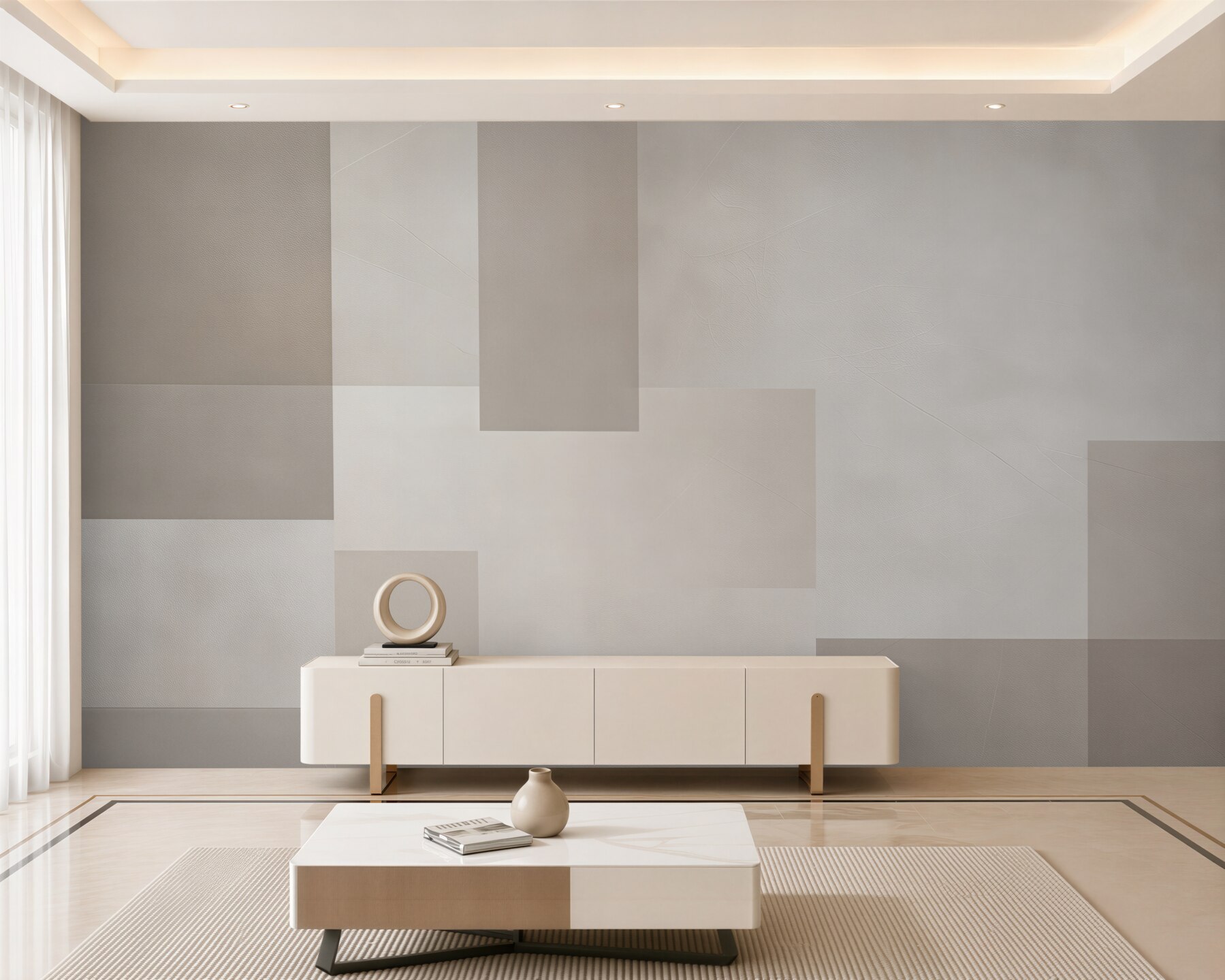 Fototapeta geometryczne prostokąty beżowe minimalistyczne do nowoczesnego wnętrza?v23