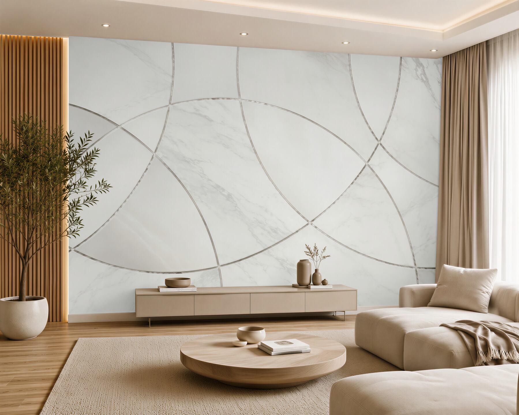 Fototapeta biały marmur z geometrycznymi liniami nowoczesna elegancja?v23