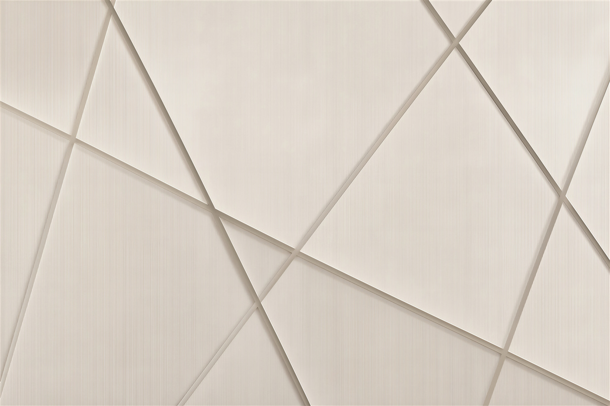 Fototapeta geometryczne panele 3d beżowe nowoczesna minimalistyczna