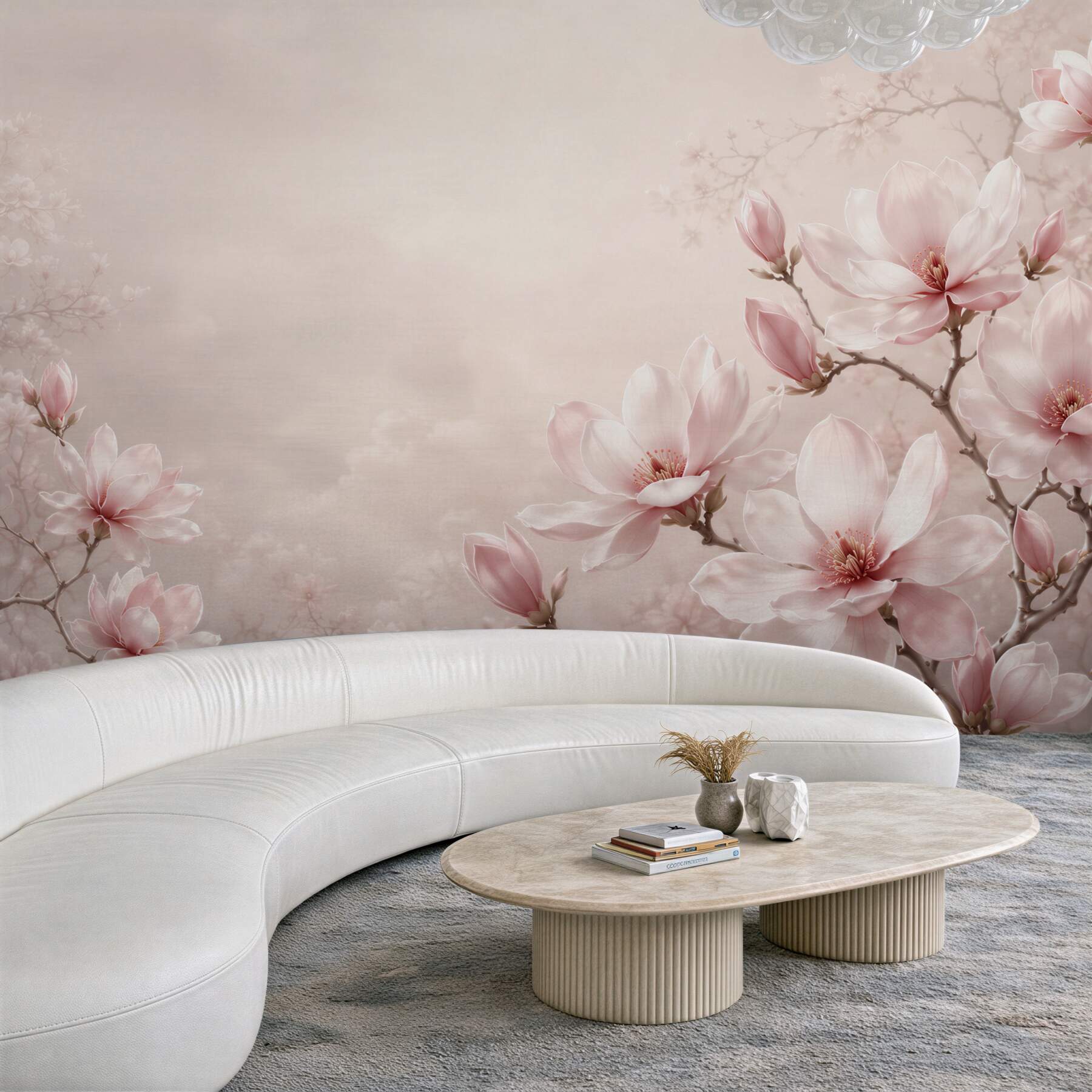Fototapeta kwiaty magnolii pudrowy róż delikatna do sypialni?v23