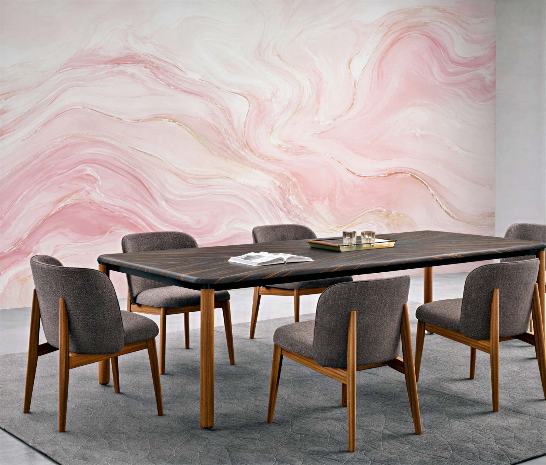 Fototapeta marmur różowy pastelowy ze złotymi żyłkami elegancka?v23
