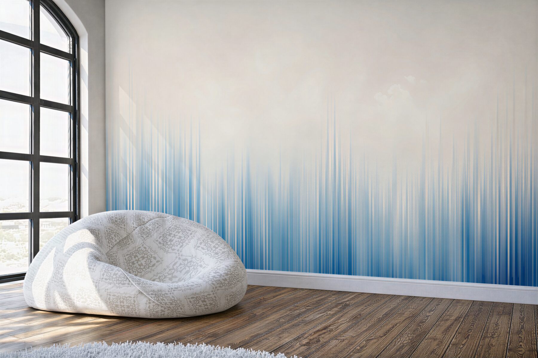 Fototapeta abstrakcyjne niebieskie smugi świetlne nowoczesny gradient?v23