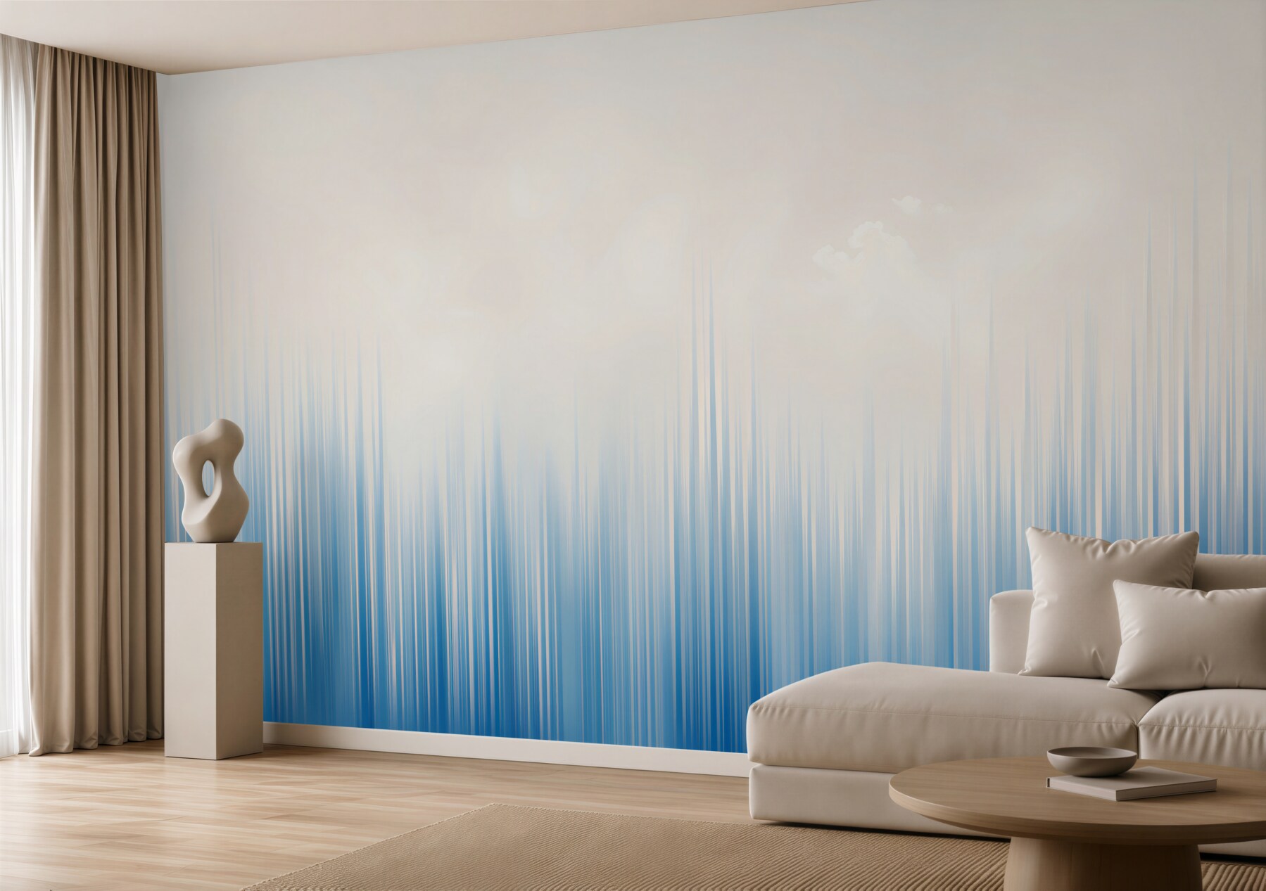 Fototapeta abstrakcyjne niebieskie smugi świetlne nowoczesny gradient?v23