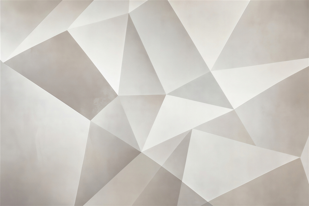 Fototapeta geometryczne trójkąty beżowe nowoczesna abstrakcja 3D
