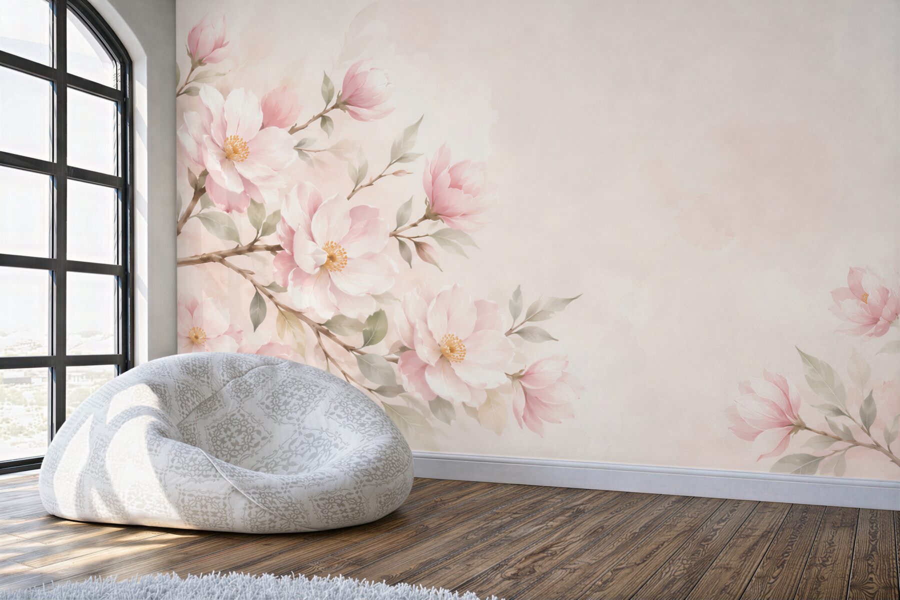 Fototapeta pastelowe magnolie na gałęziach delikatna kwiatowa?v23