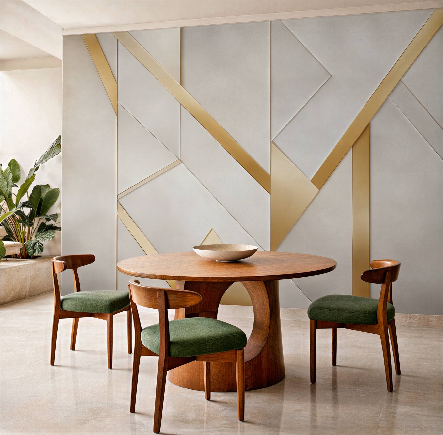 Fototapeta geometryczne panele biało złote nowoczesne art déco?v23