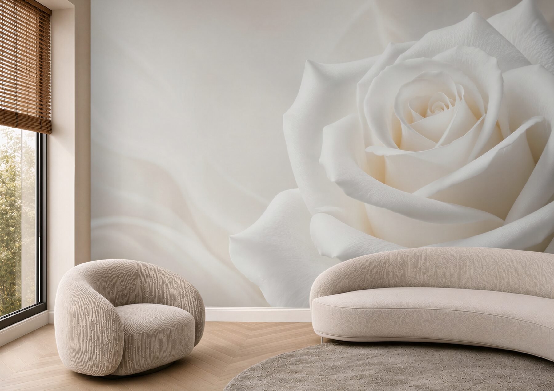 Fototapeta biała róża makro subtelna i elegancka do sypialni?v23