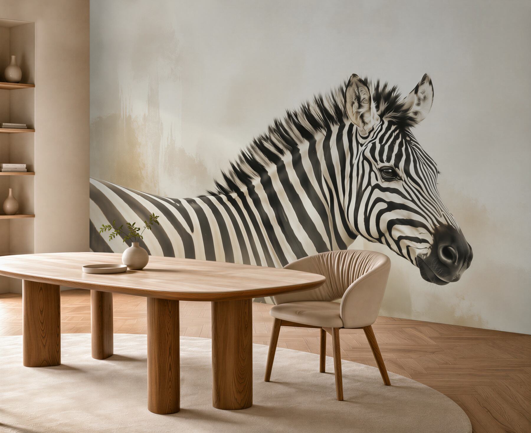 Fototapeta zebra czarno-biała portret na jasnym tle?v23