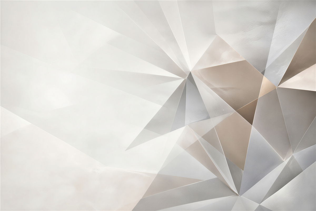 Fototapeta geometryczna abstrakcja 3D beżowo szara do nowoczesnego wnętrza