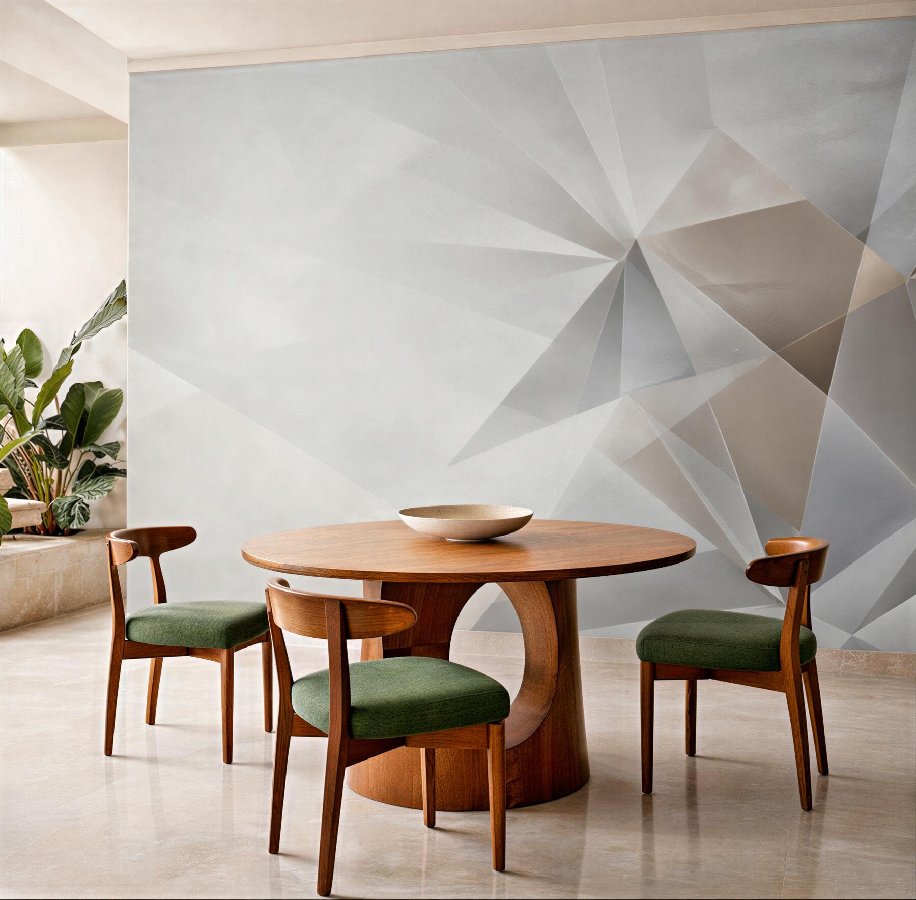 Fototapeta geometryczna abstrakcja 3D beżowo szara do nowoczesnego wnętrza?v23