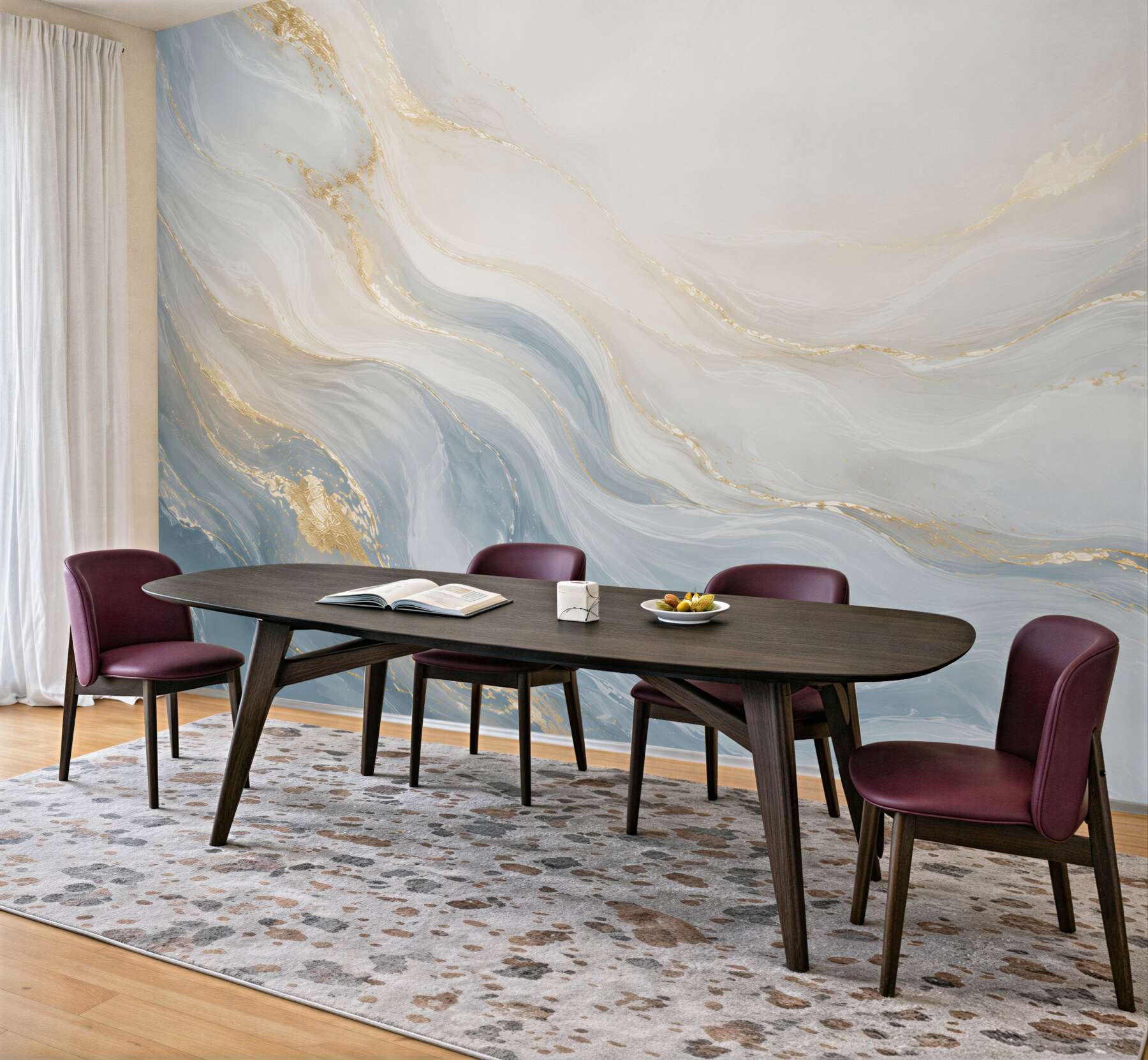 Fototapeta marmur biało błękitny ze złotymi żyłkami subtelna elegancja?v23