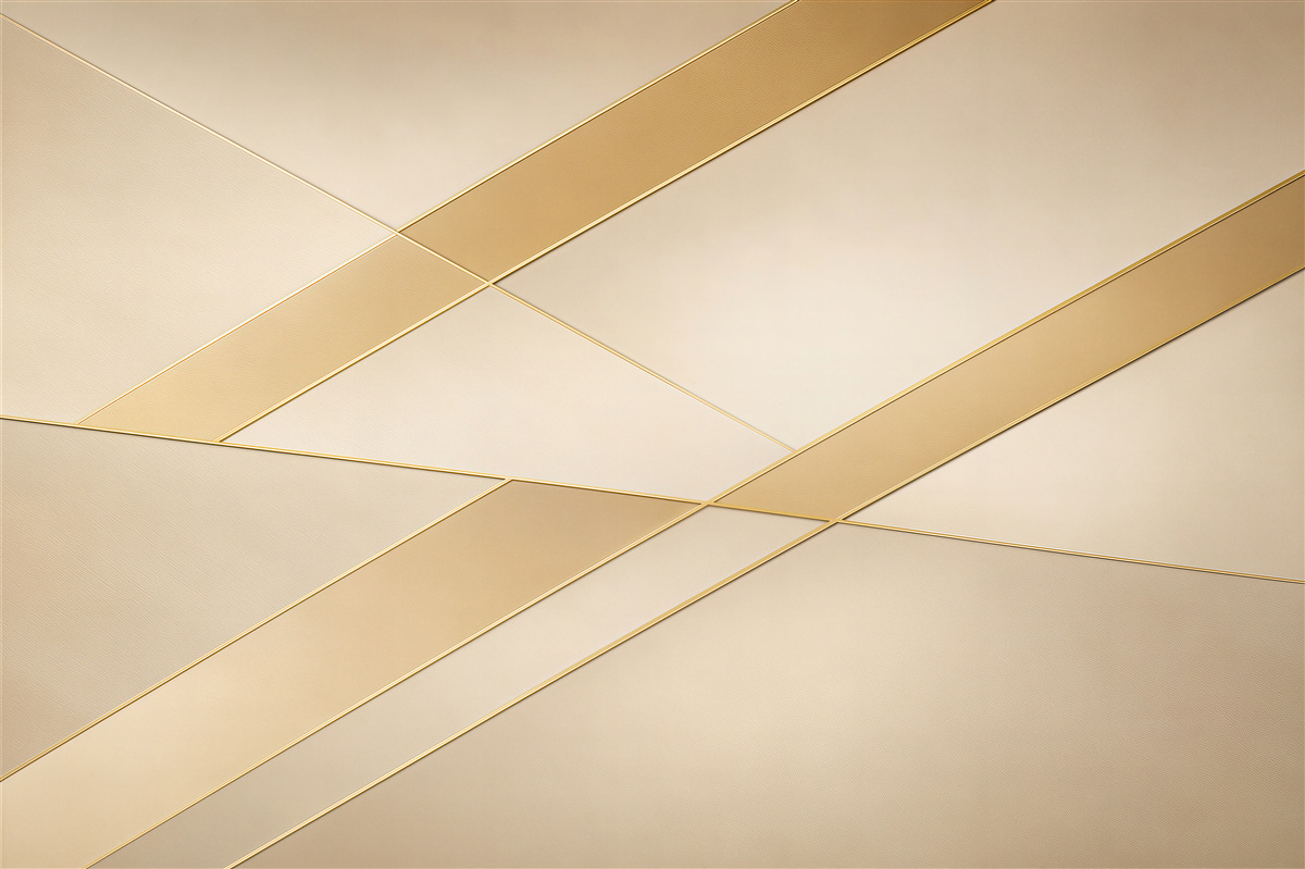 Fototapeta geometryczne złote linie beżowa abstrakcja do eleganckiego wnętrza
