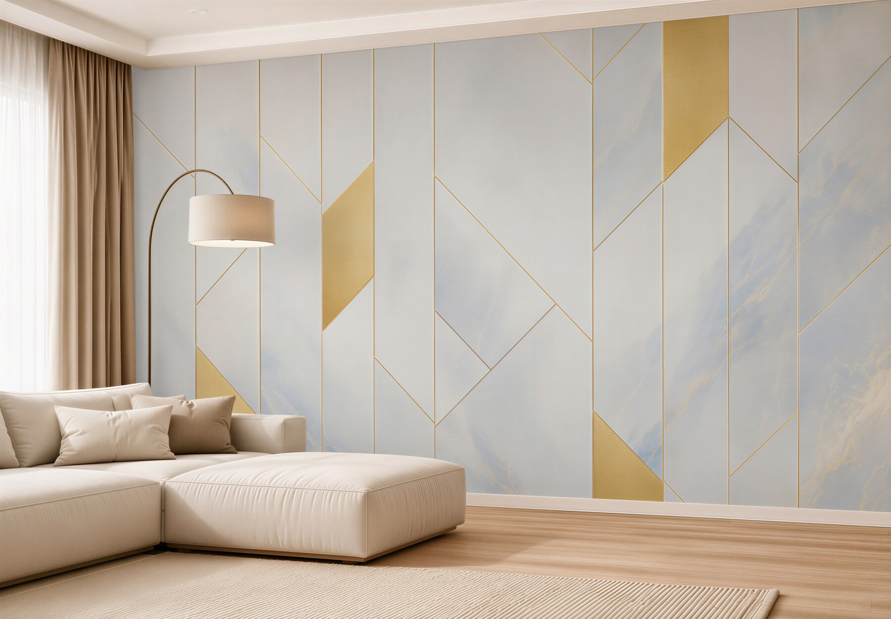 Fototapeta marmur biało złoty geometryczny wzór art deco?v23