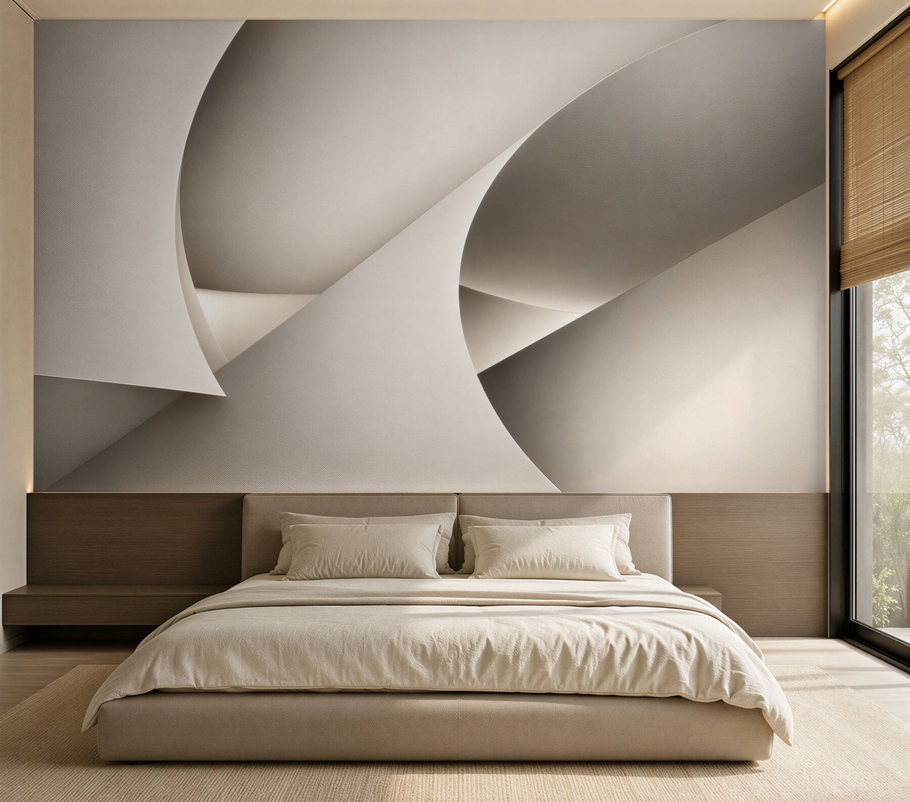 Fototapeta geometryczna abstrakcja beżowa nowoczesna do eleganckiego wnętrza?v23