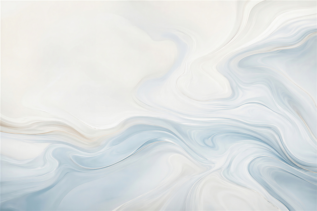 Fototapeta abstrakcyjne fale błękitne i białe delikatna do nowoczesnego wnętrza