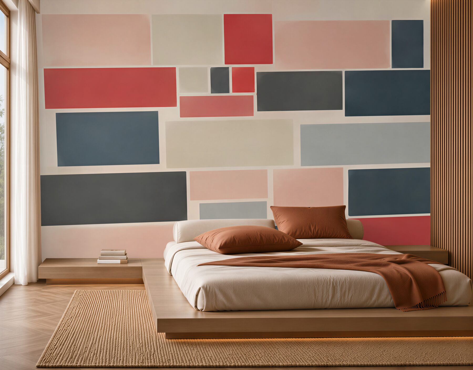 Fototapeta geometryczne prostokąty w pastelach nowoczesna abstrakcja?v23