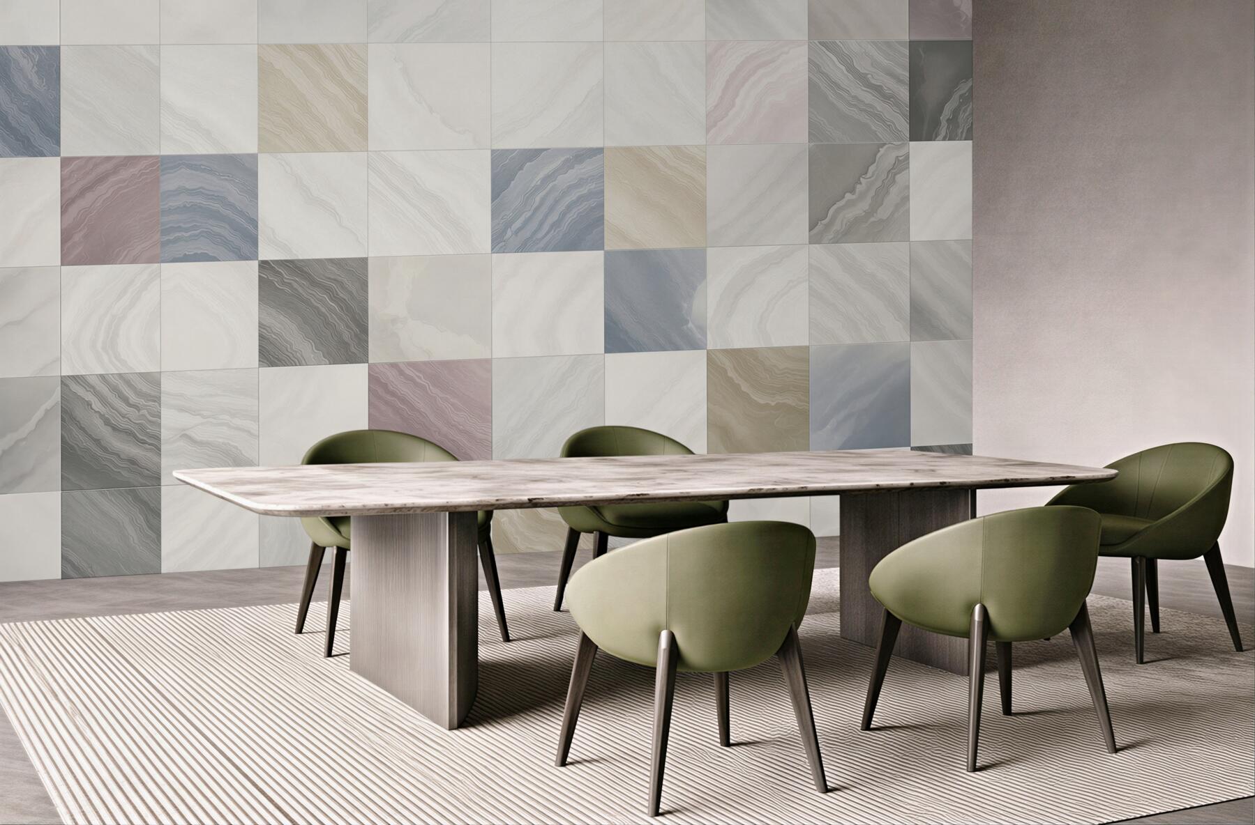 Fototapeta marmurowa mozaika pastelowa geometryczna do eleganckiego wnętrza?v23