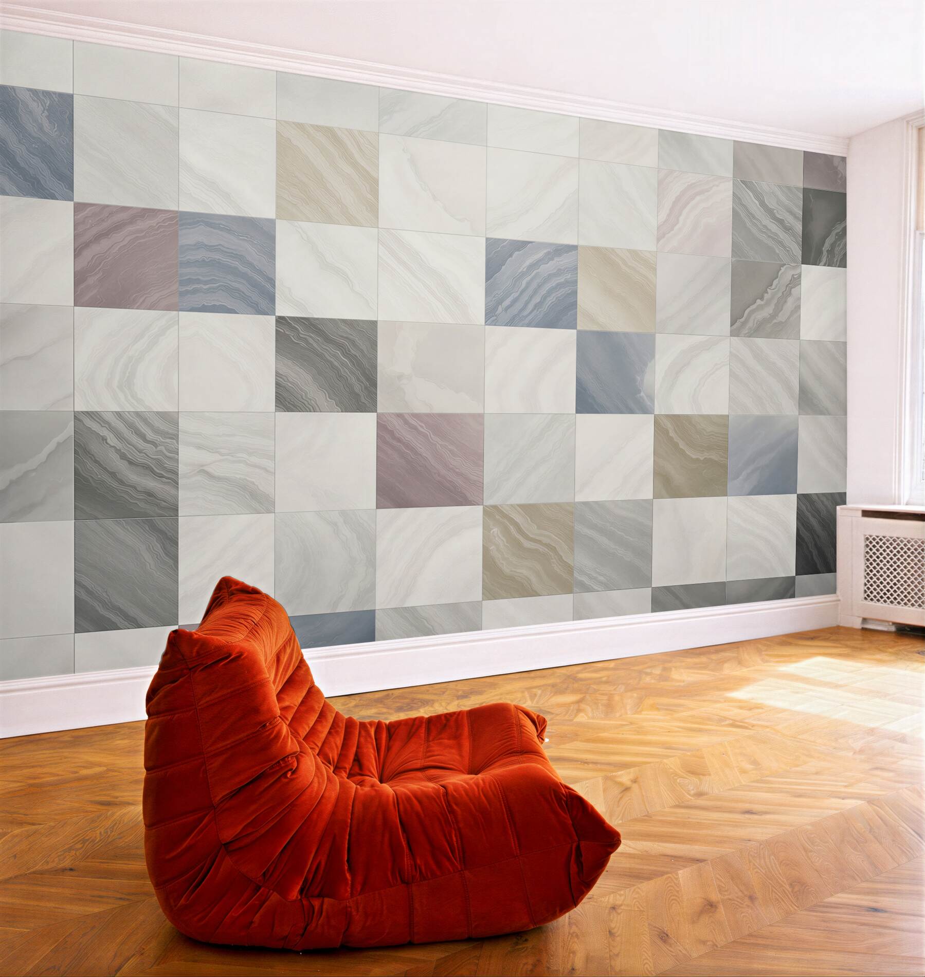 Fototapeta marmurowa mozaika pastelowa geometryczna do eleganckiego wnętrza?v23