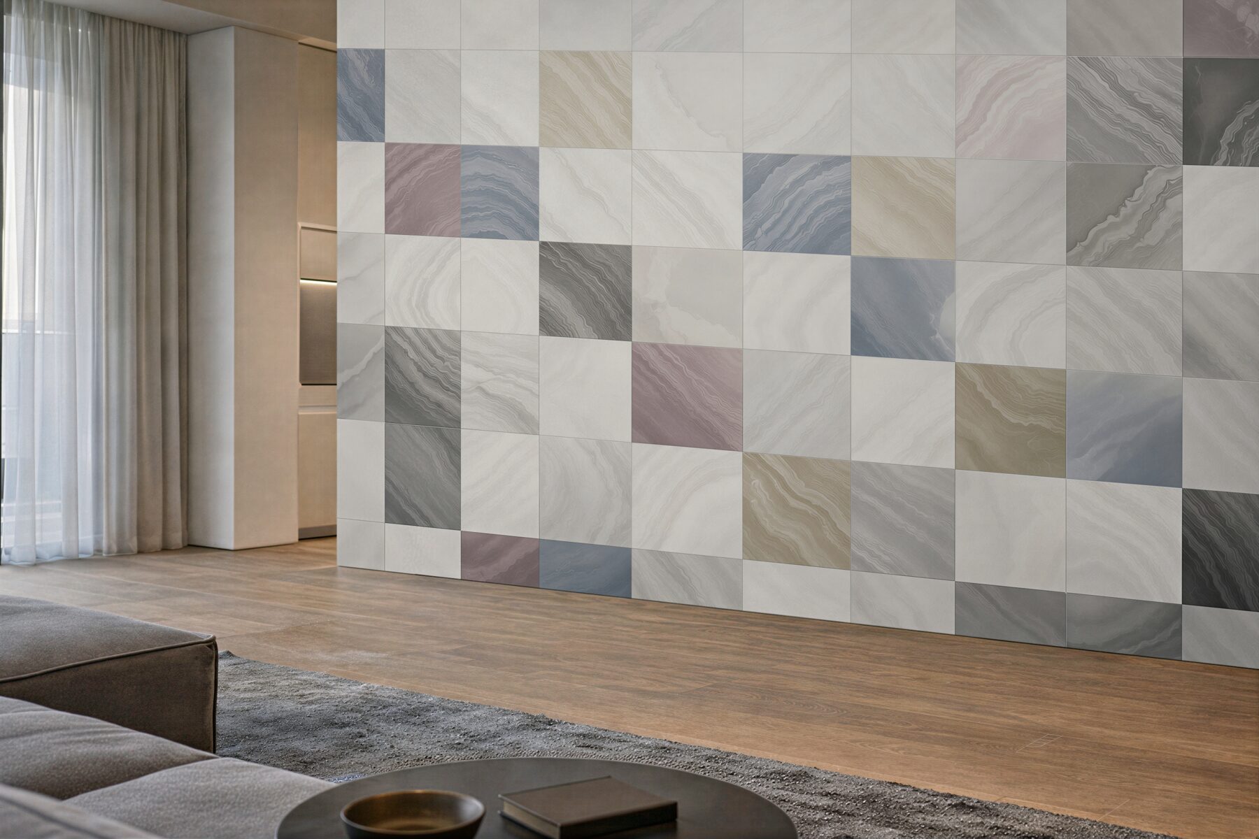 Fototapeta marmurowa mozaika pastelowa geometryczna do eleganckiego wnętrza?v23