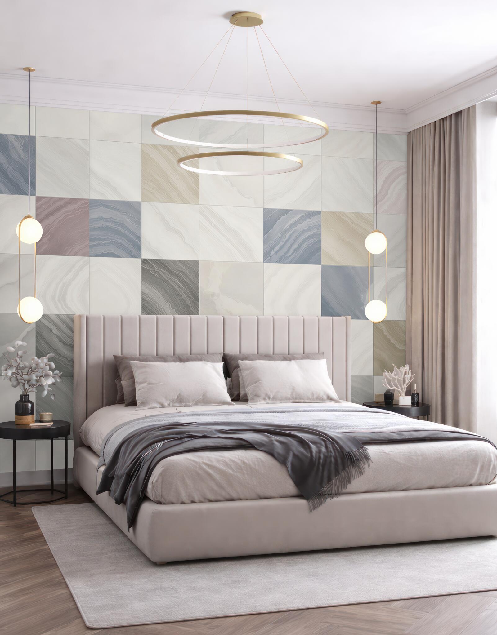 Fototapeta marmurowa mozaika pastelowa geometryczna do eleganckiego wnętrza?v23