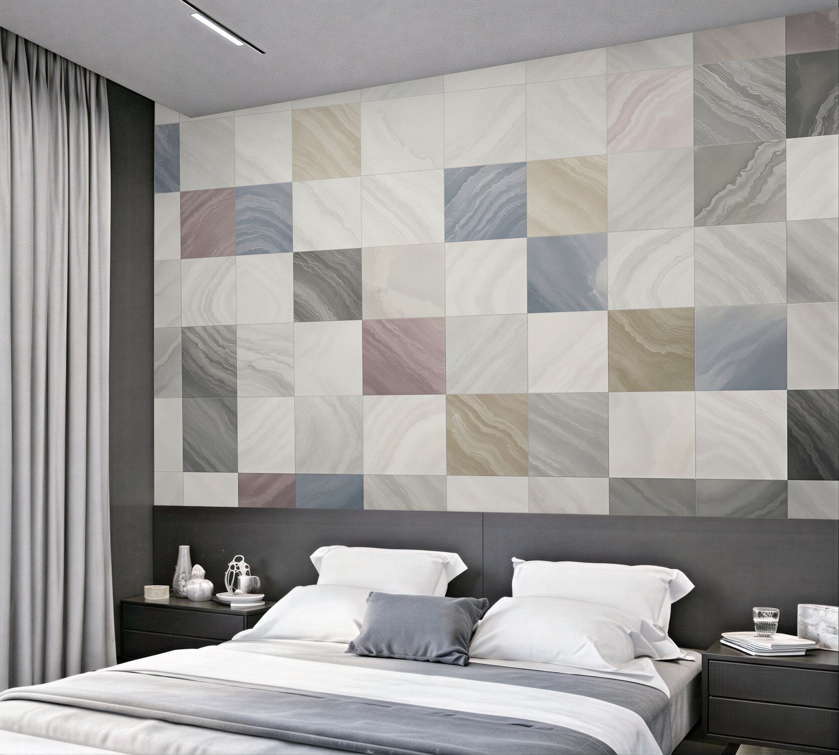 Fototapeta marmurowa mozaika pastelowa geometryczna do eleganckiego wnętrza?v23