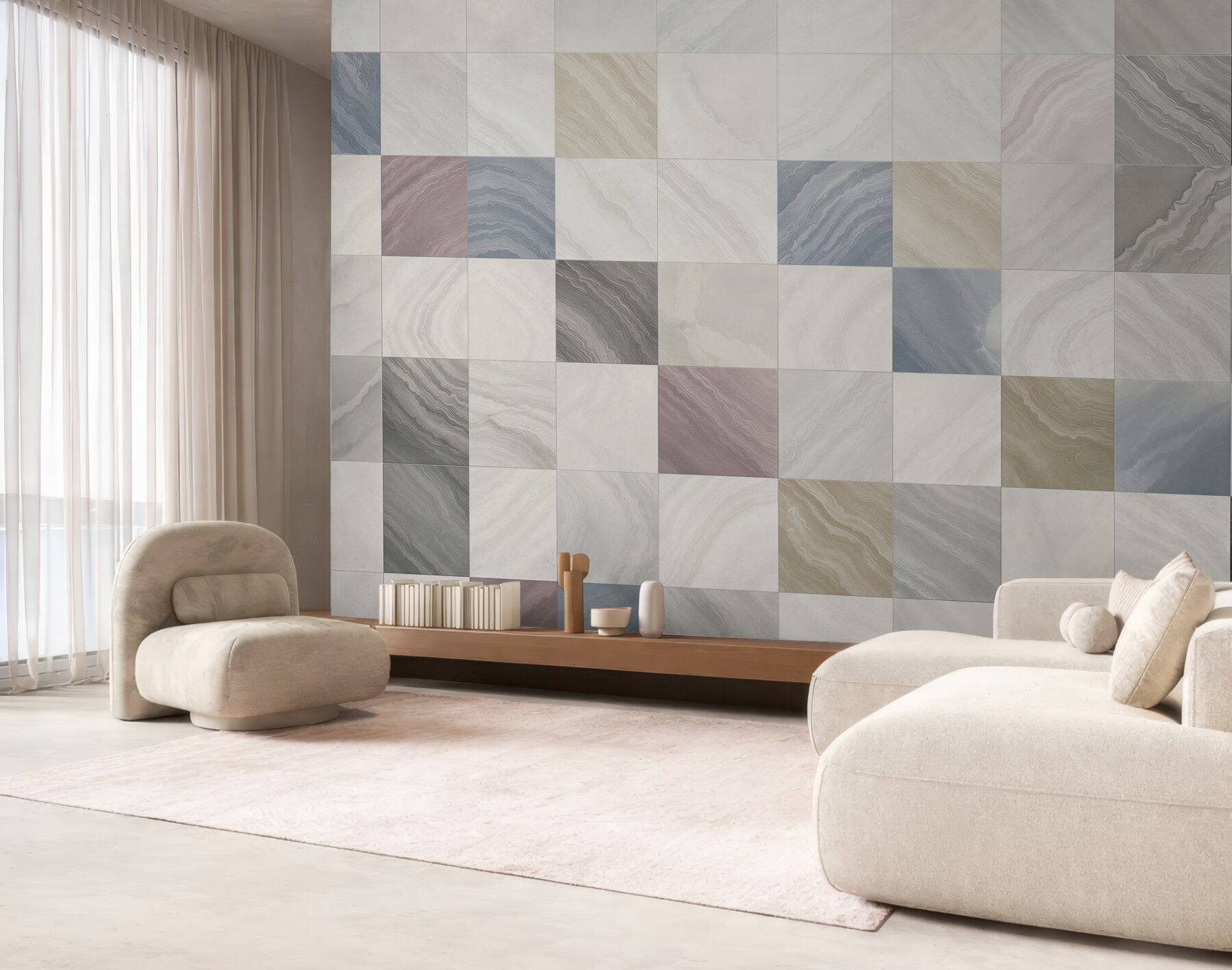 Fototapeta marmurowa mozaika pastelowa geometryczna do eleganckiego wnętrza?v23