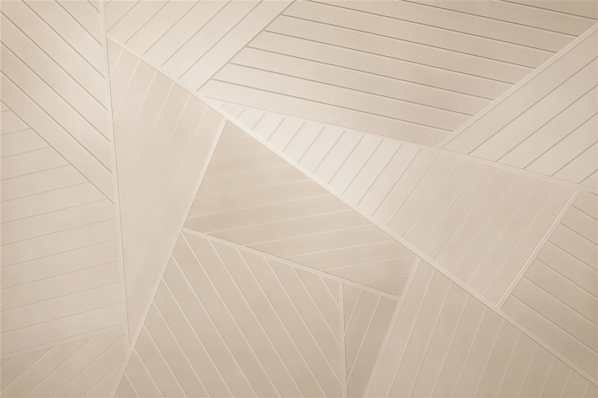 Fototapeta geometryczne panele drewniane beżowe nowoczesne