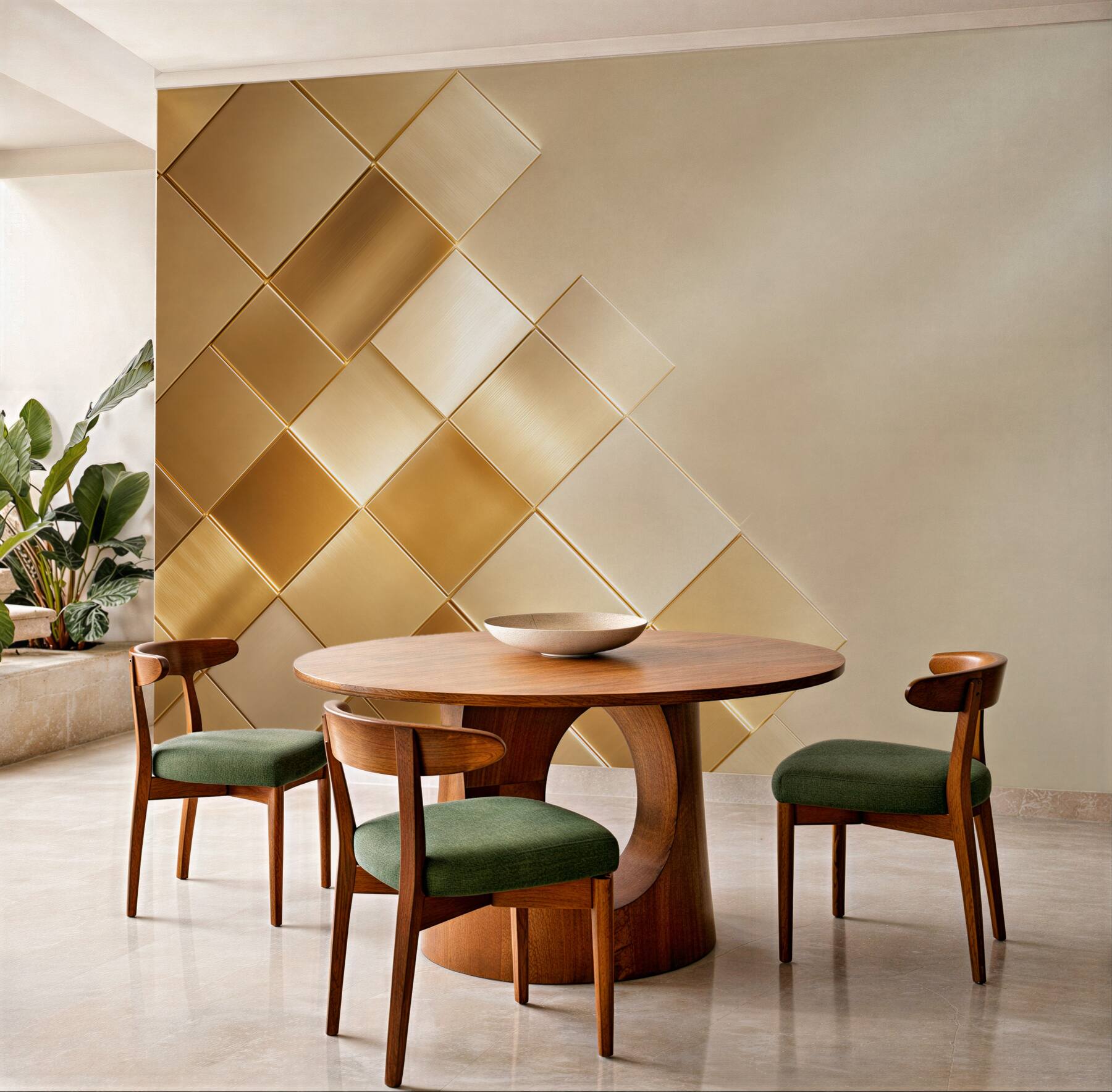 Fototapeta złote geometryczne panele 3D nowoczesna abstrakcja glamour?v23