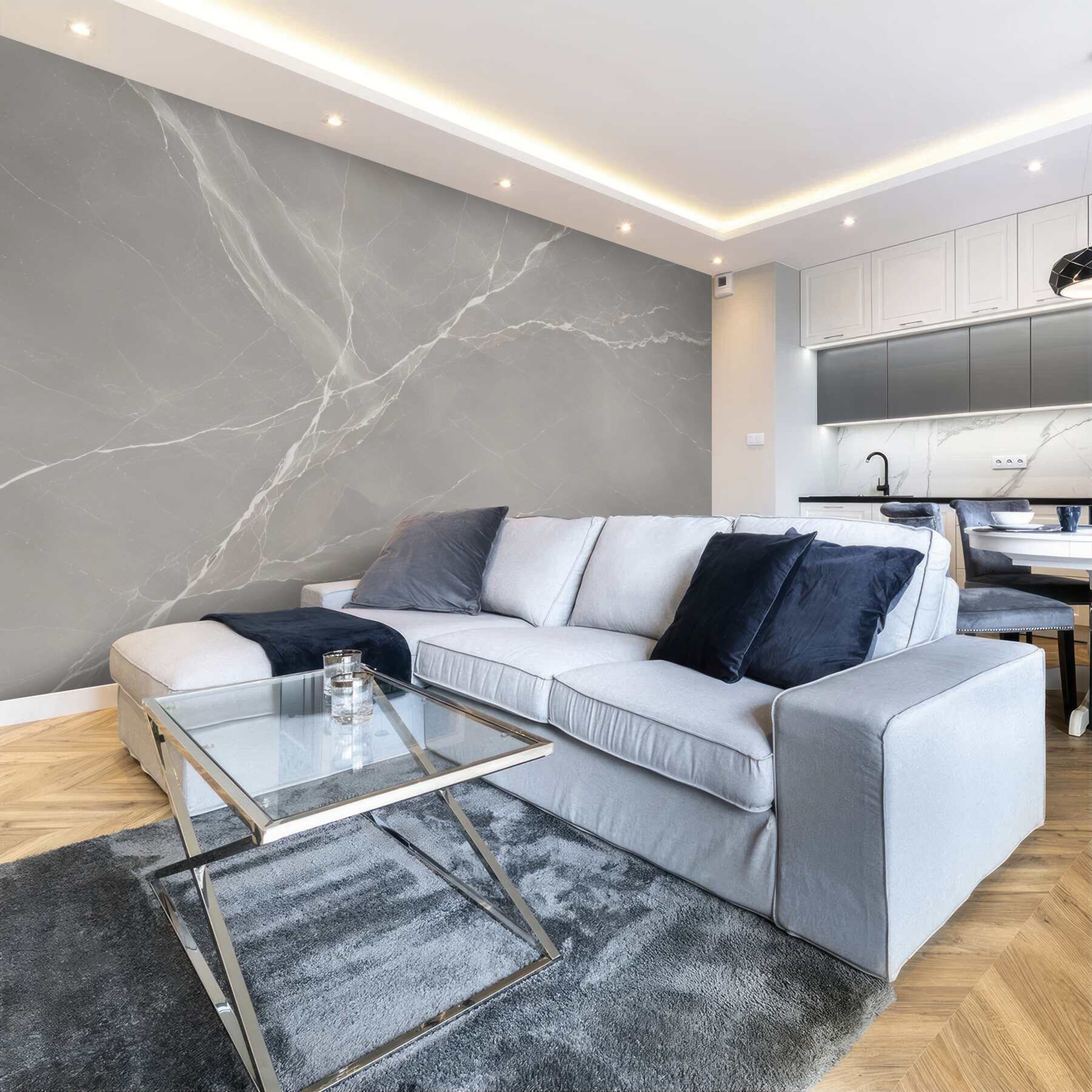 Fototapeta szary marmur z jasnymi żyłkami minimalistyczna elegancka?v23