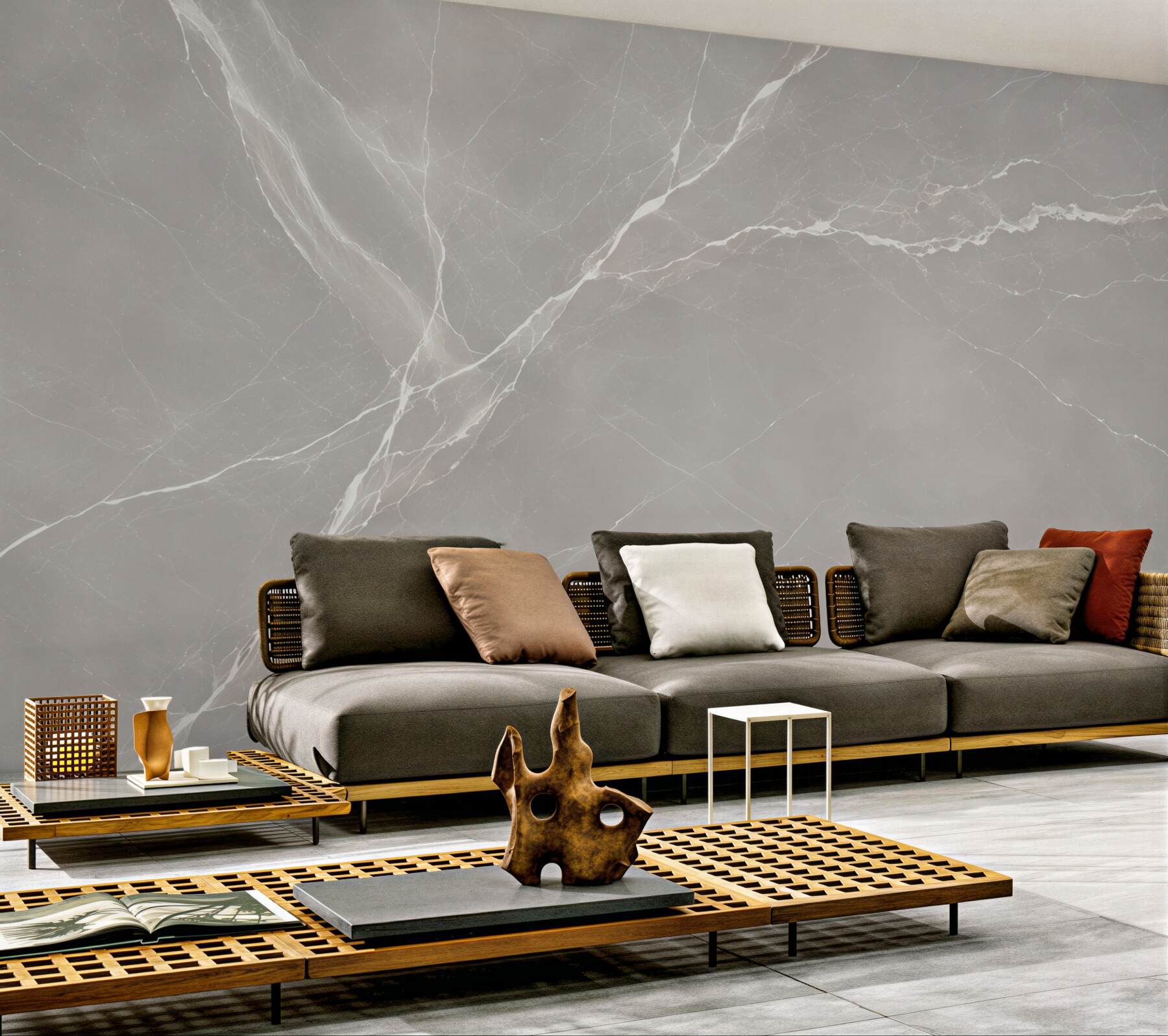 Fototapeta szary marmur z jasnymi żyłkami minimalistyczna elegancka?v23