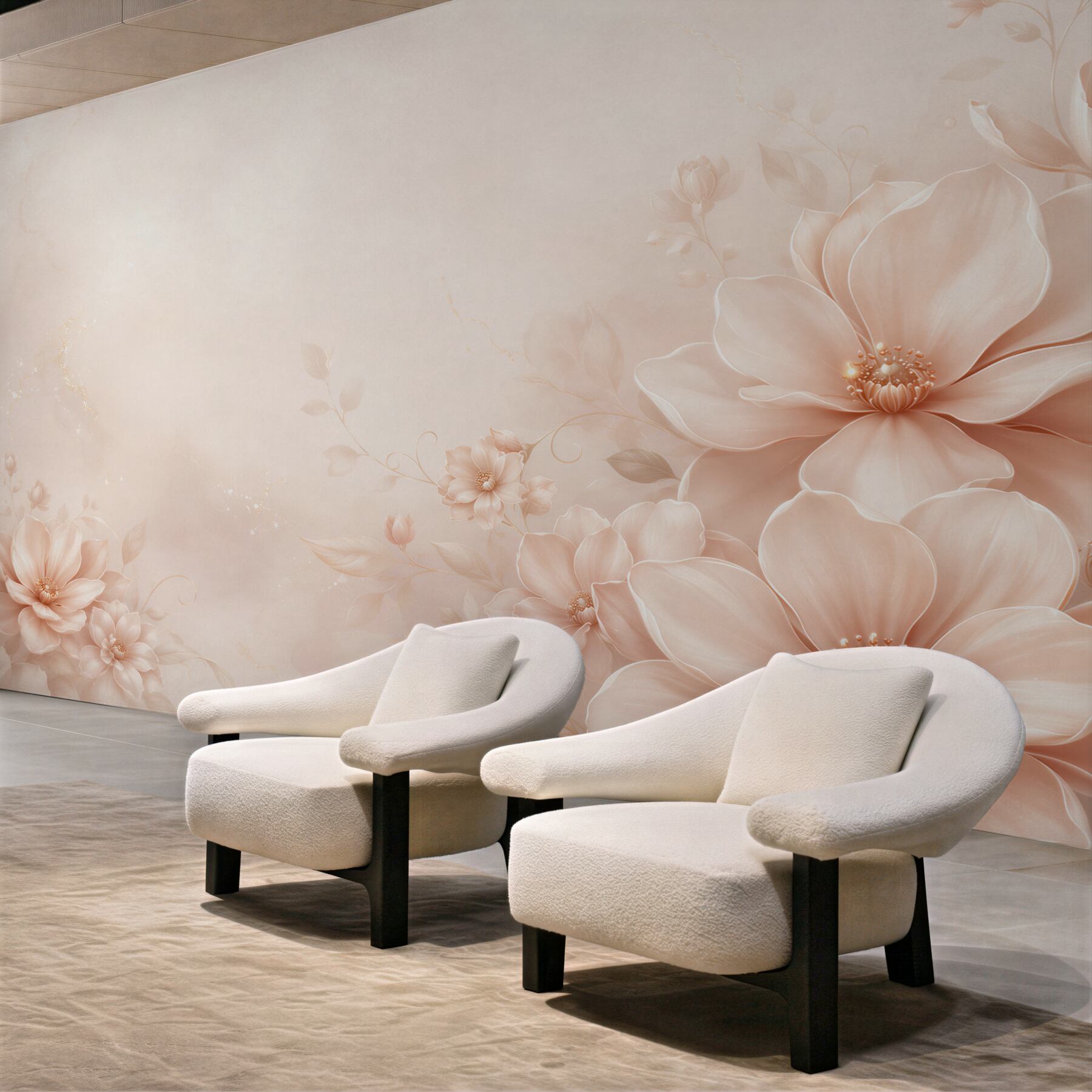 Fototapeta kwiaty magnolii beżowe delikatne do eleganckiego salonu?v23
