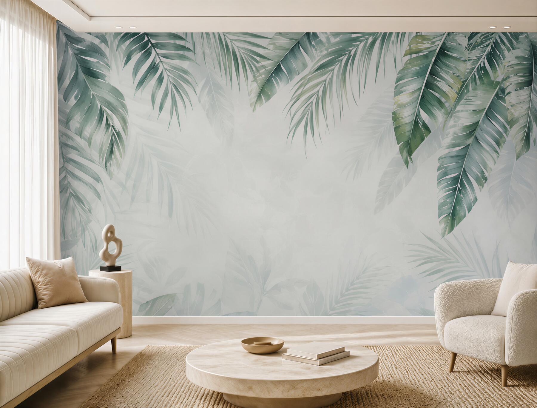 Fototapeta liście palmowe zielone delikatne w stylu tropical?v23