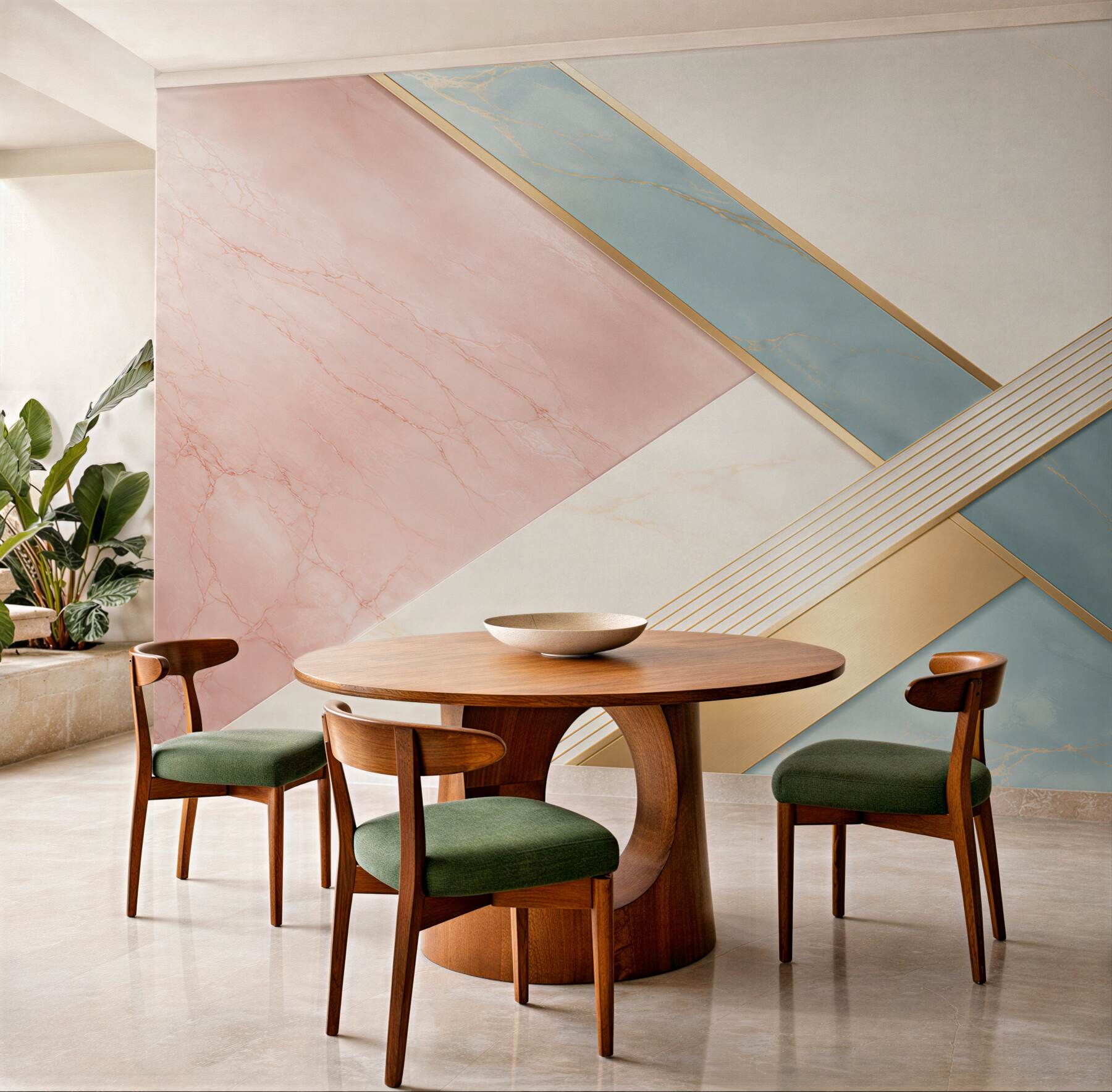 Fototapeta marmur różowo błękitny ze złotymi liniami geometryczna elegancja?v23