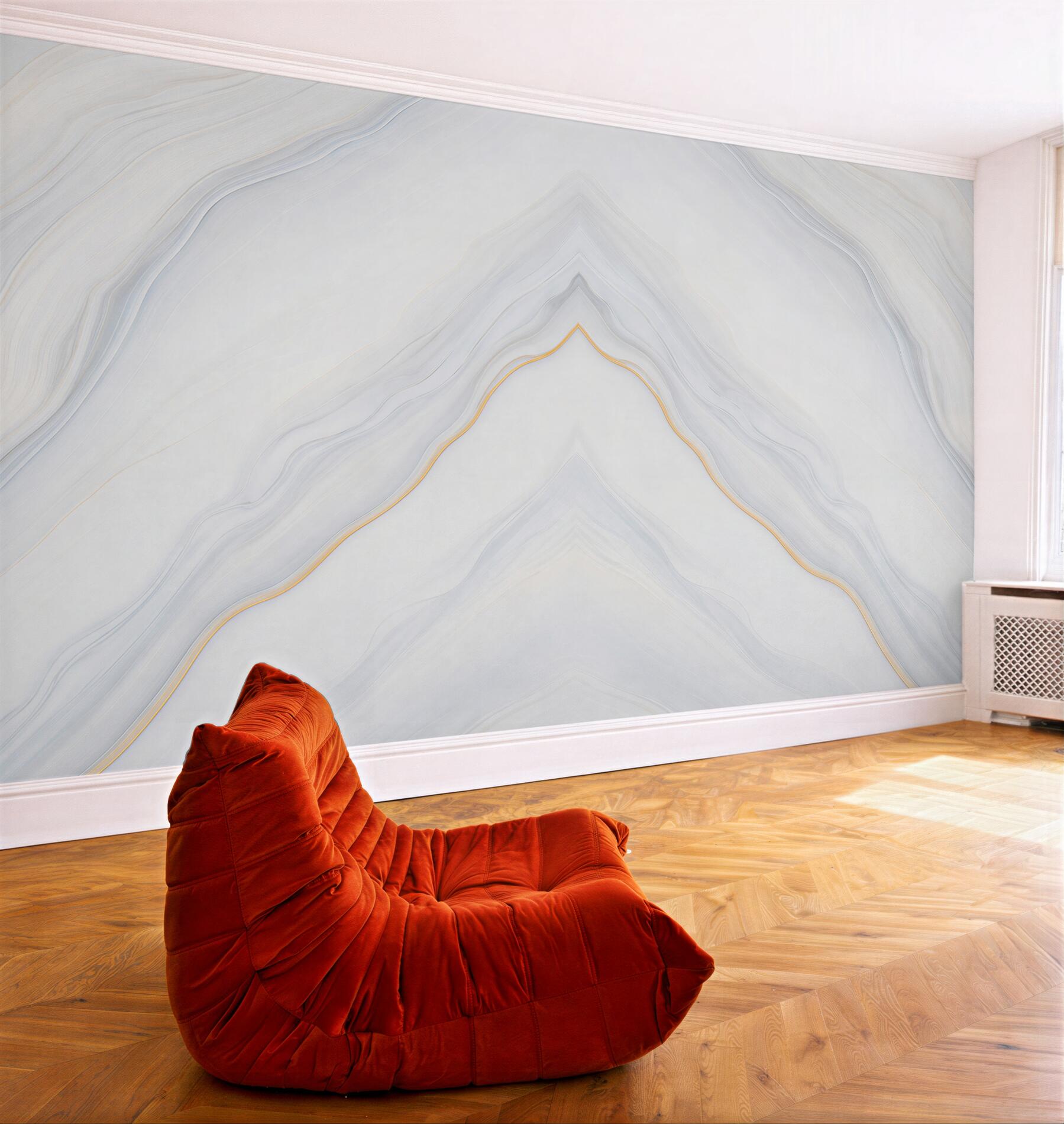 Fototapeta marmur biało szary z delikatną złotą linią elegancka abstrakcja?v23