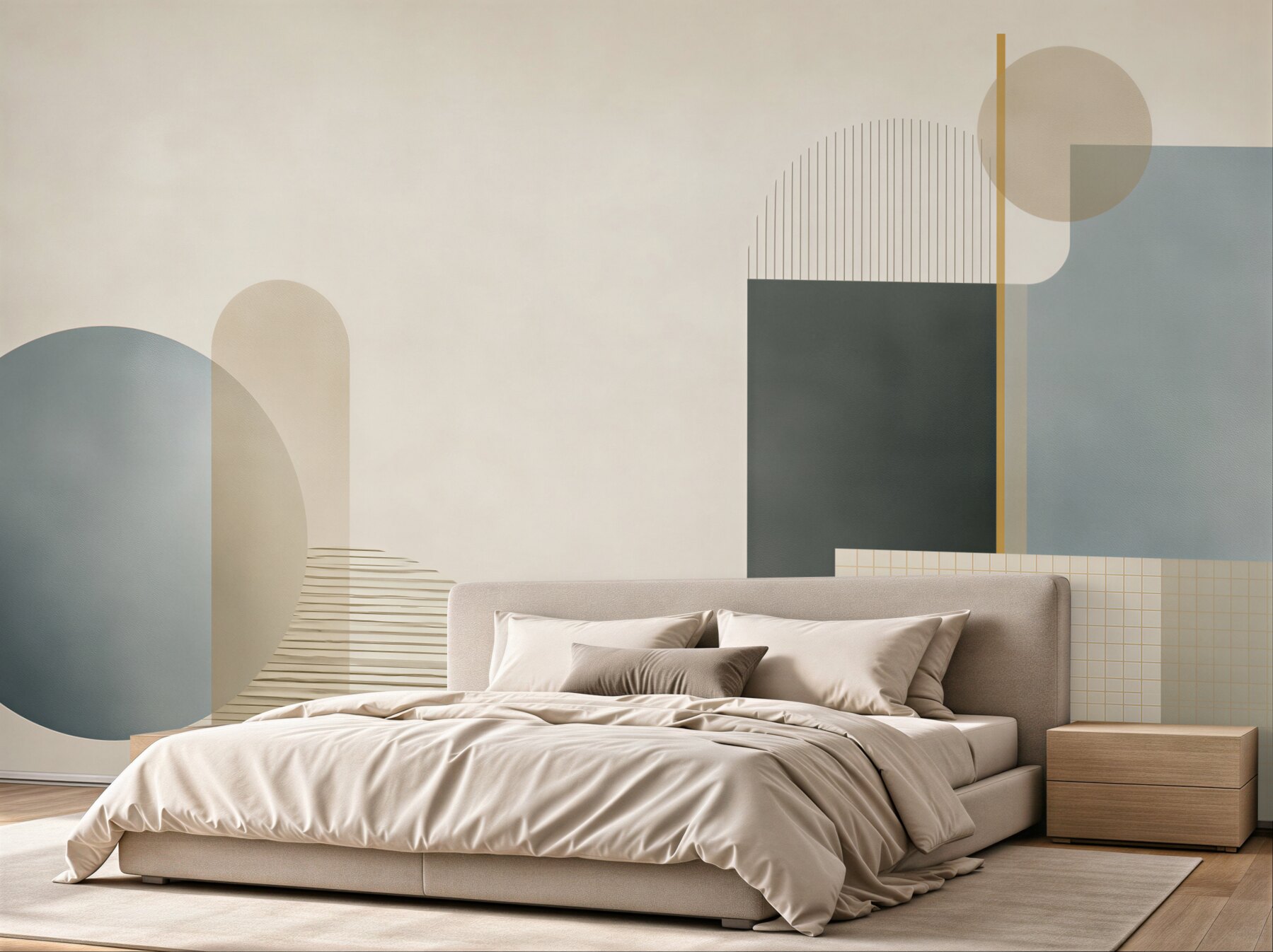 Fototapeta geometryczna abstrakcja beżowo szara w stylu nowoczesnym?v23
