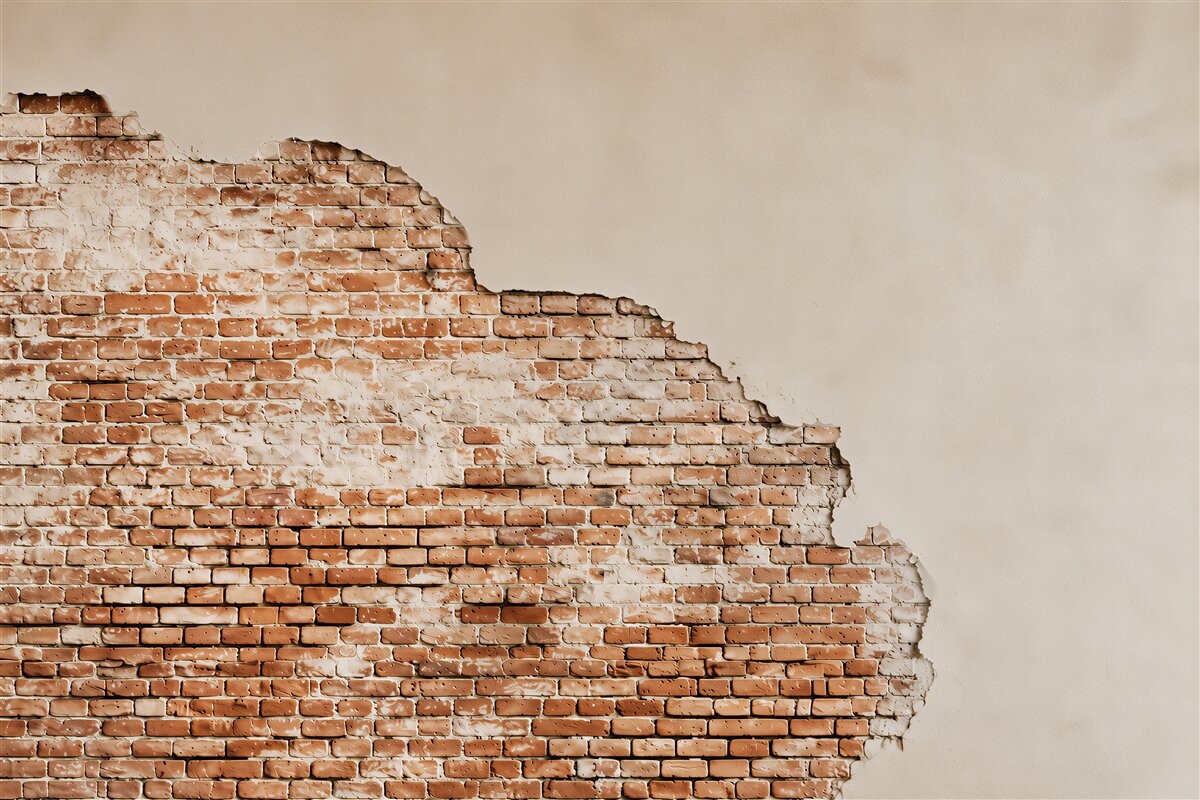 Fototapeta fragment starego ceglanego muru