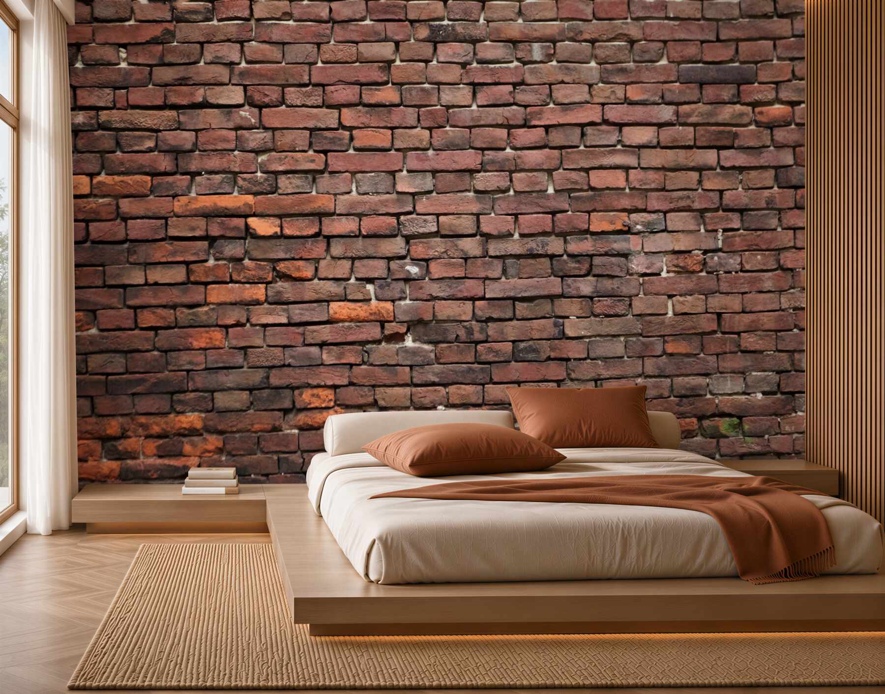 Fototapeta stary ciemny mur z cegły?v23
