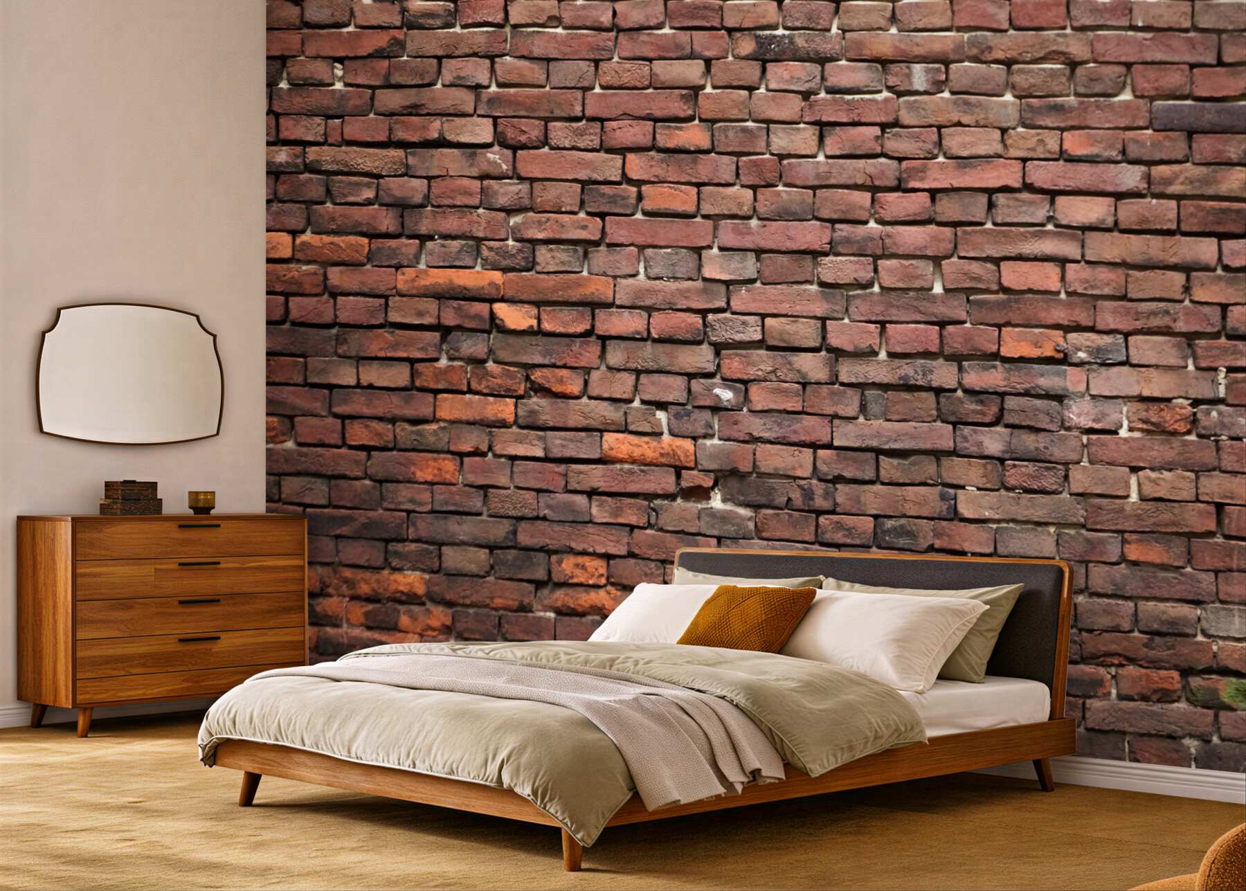 Fototapeta stary ciemny mur z cegły?v23