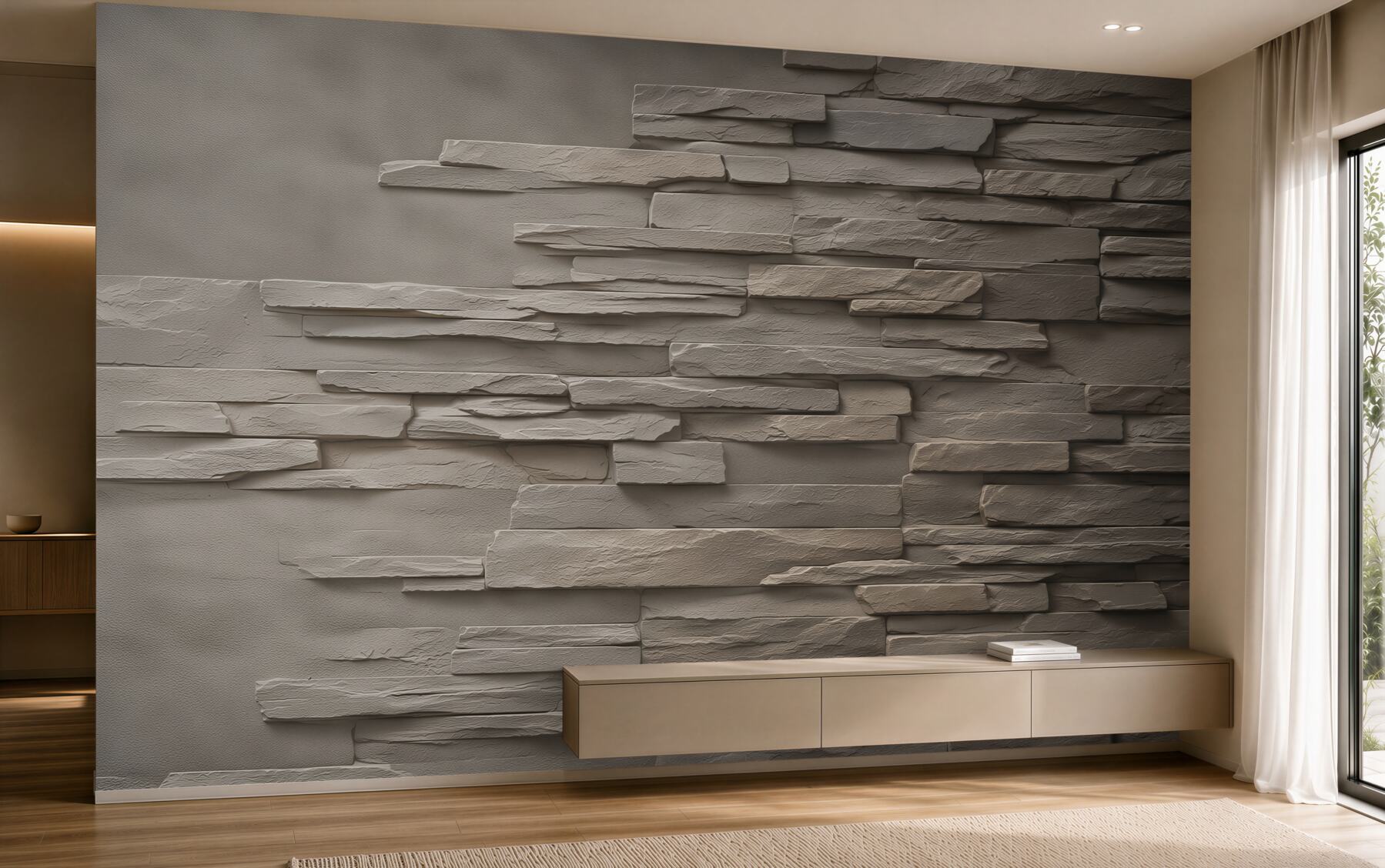 Fototapeta ciemnoszary kamień podłużny?v23