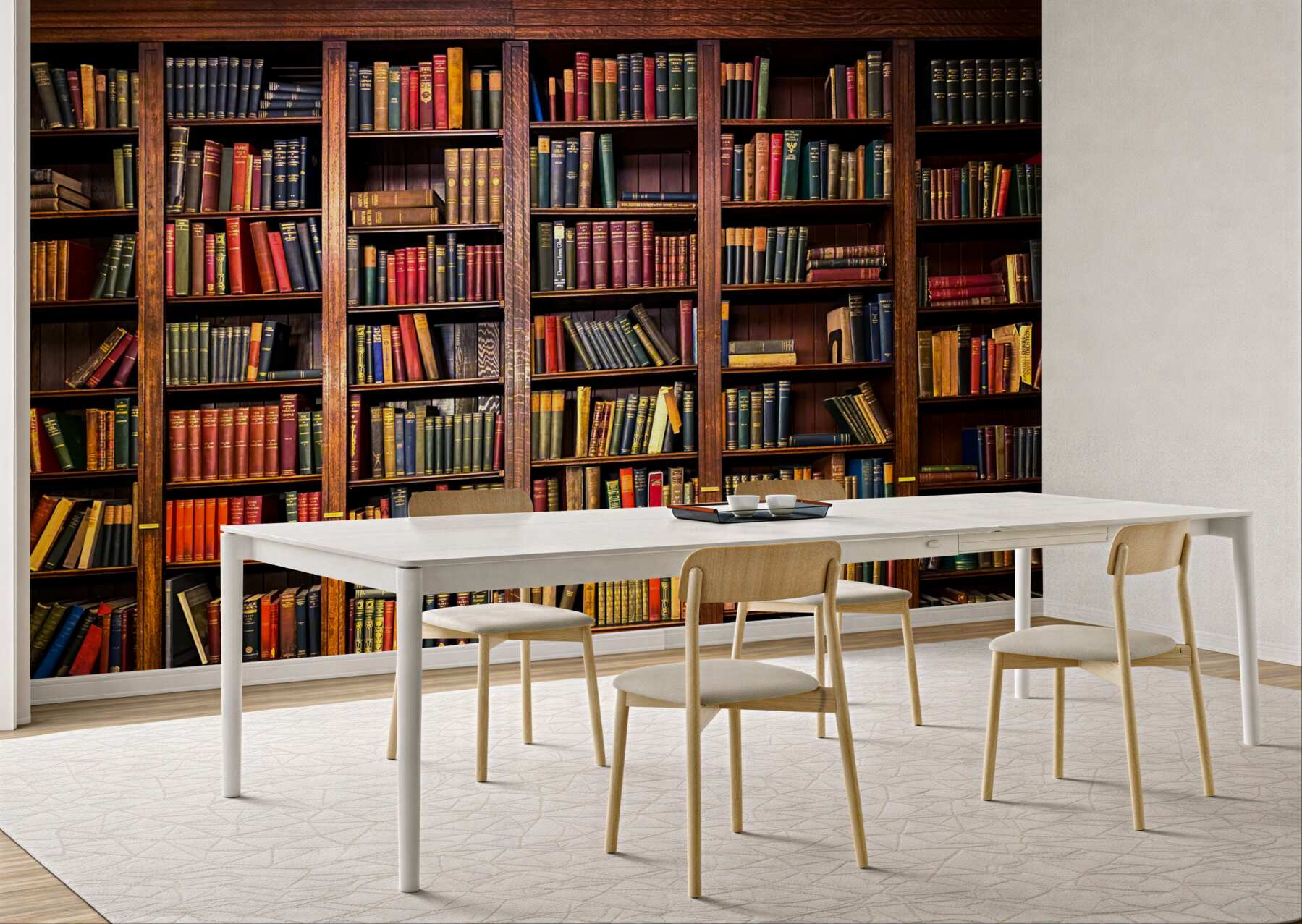 Fototapeta zarezerwuj dużą bibliotekę