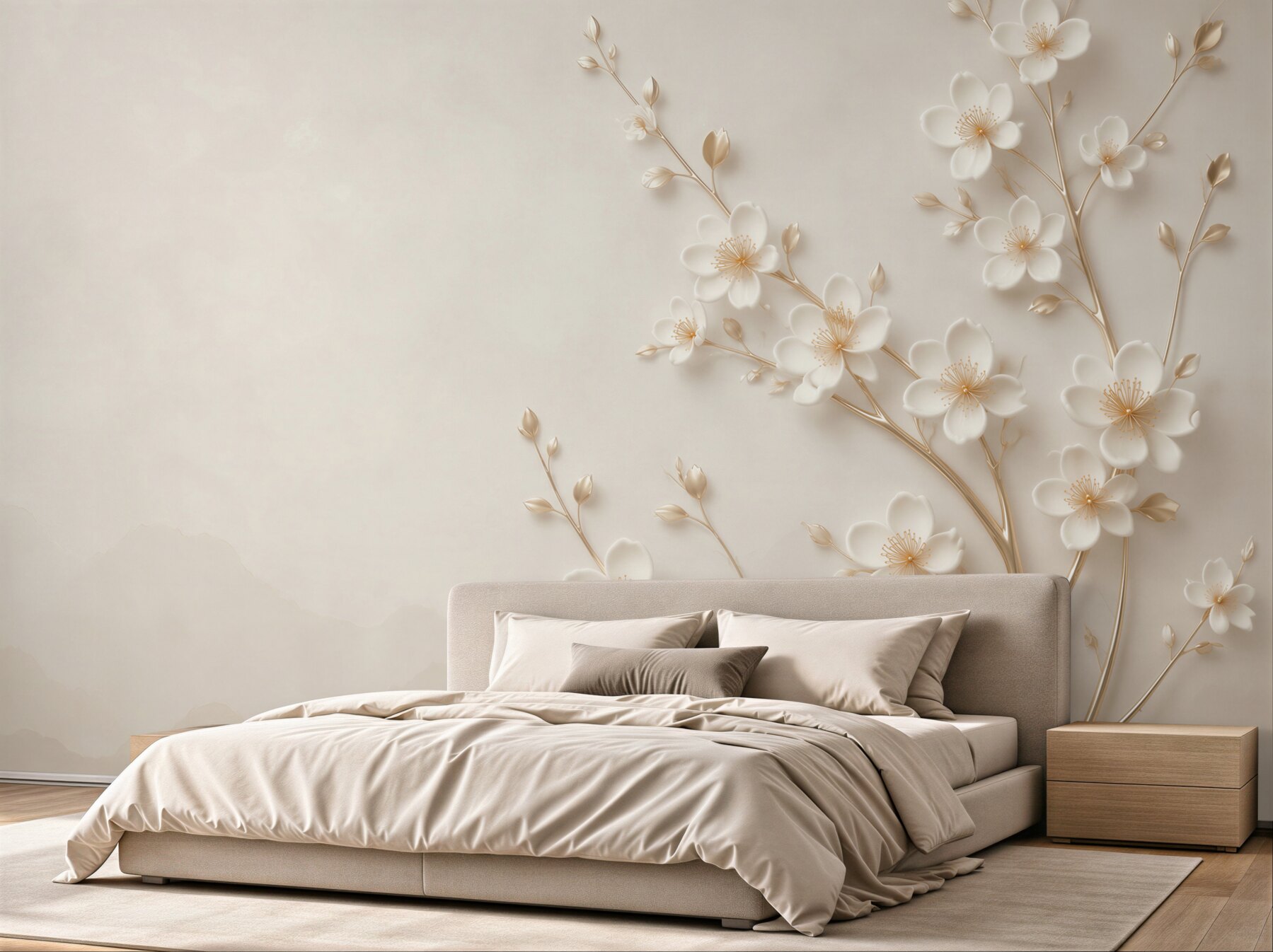 Fototapeta kilka gałęzi białych kwiatów magnolii?v23