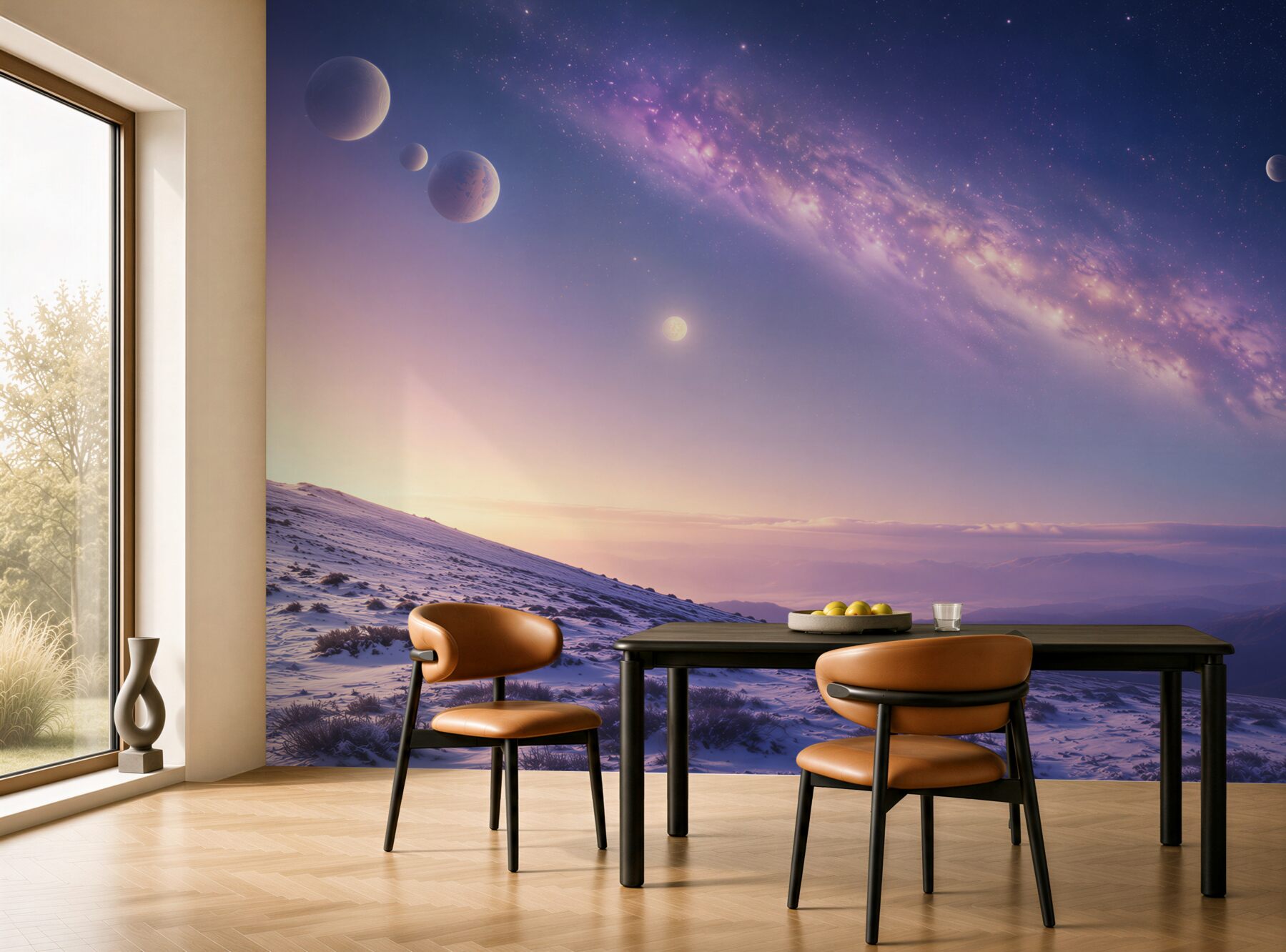 Fototapeta przestrzeń kosmiczna z planetami?v23